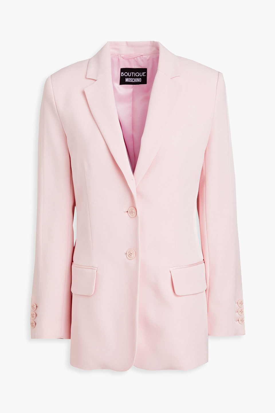 Boutique Moschino Crepe Blazer In Baby Pink