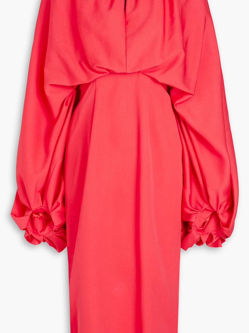 garnia ruffled wool midi dress