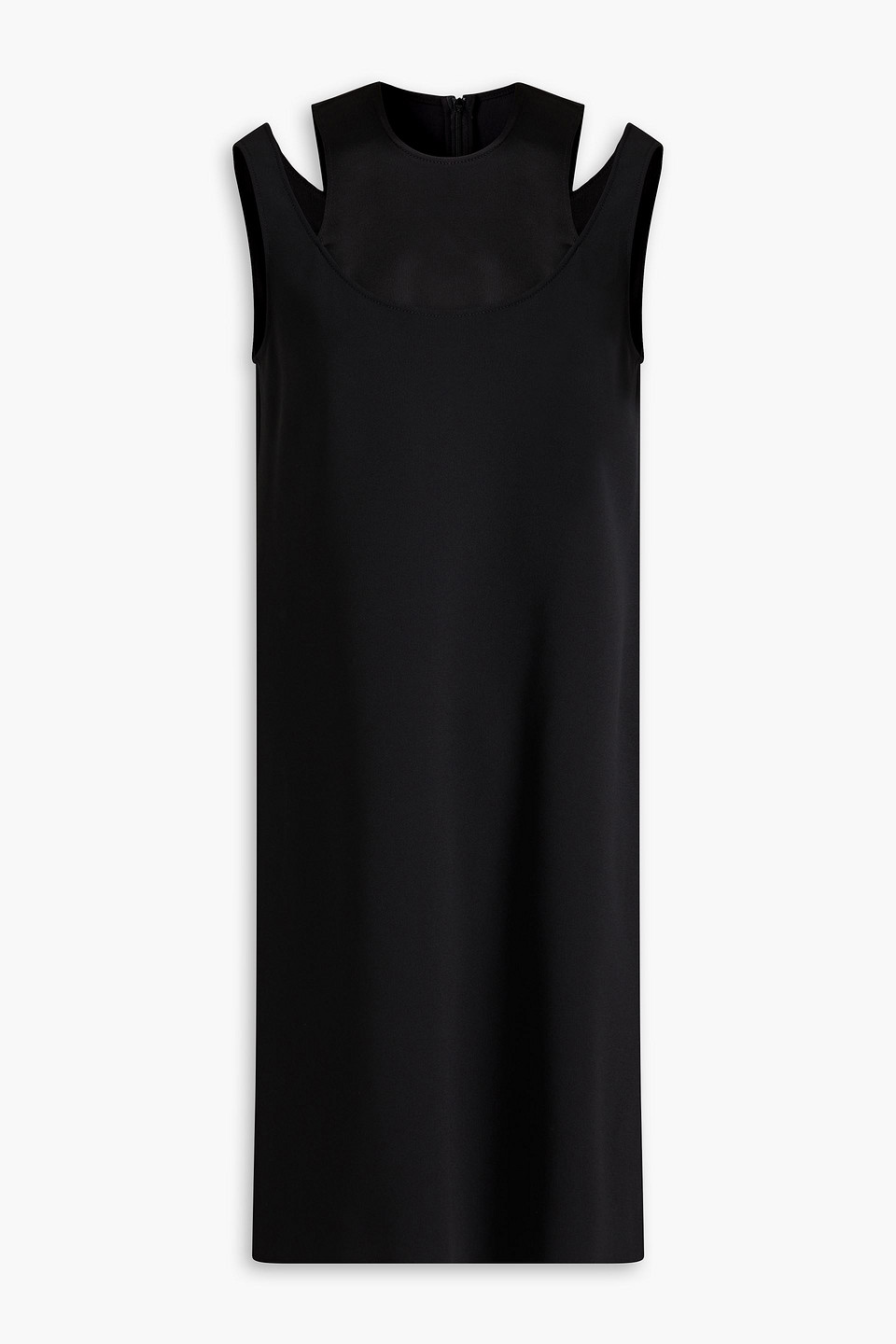 Boutique Moschino Cutout Crepe Mini Dress In Black