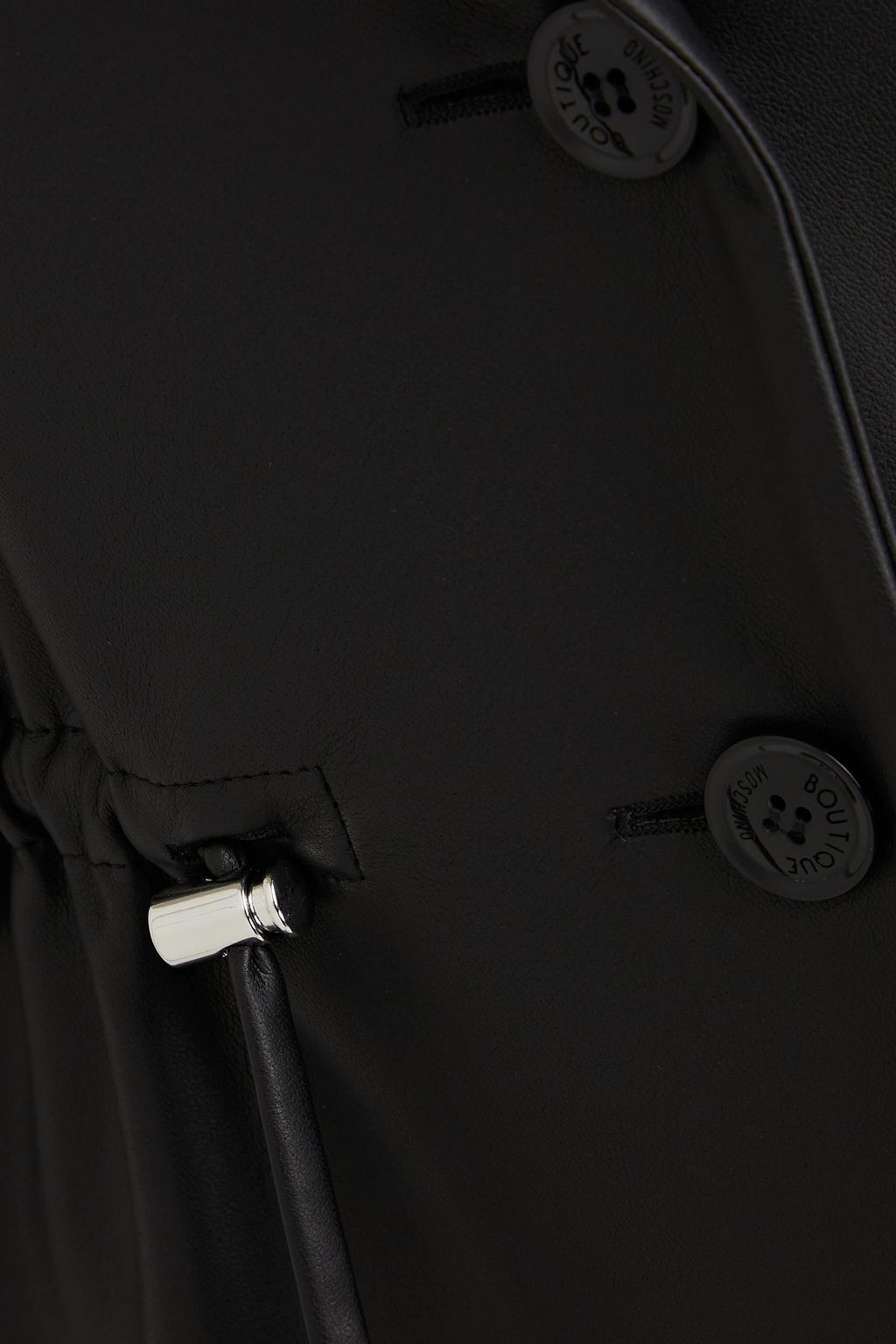 BOUTIQUE MOSCHINO Faux leather blazer