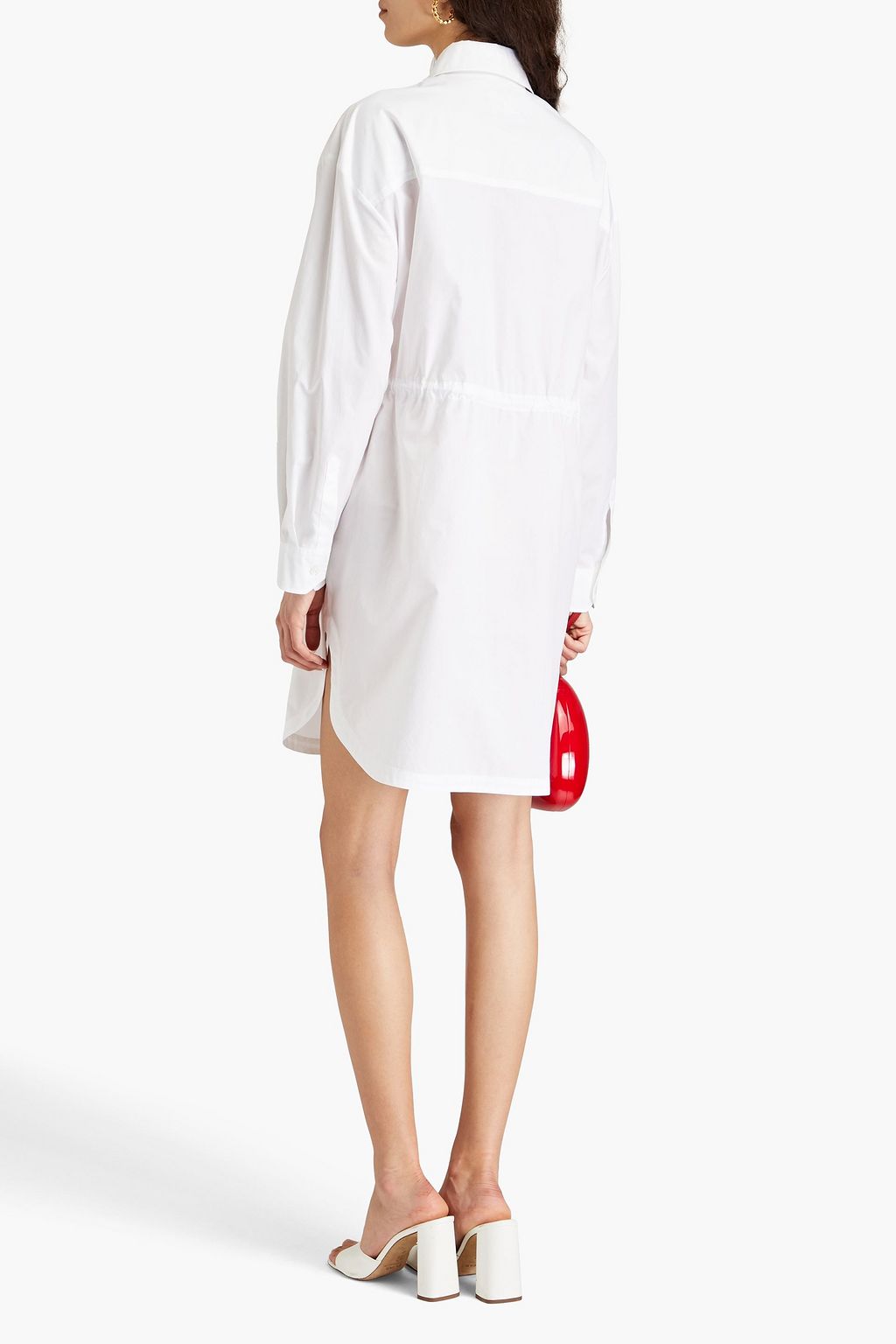 BOUTIQUE MOSCHINO Hemdkleid aus Baumwollpopeline in Minilänge
