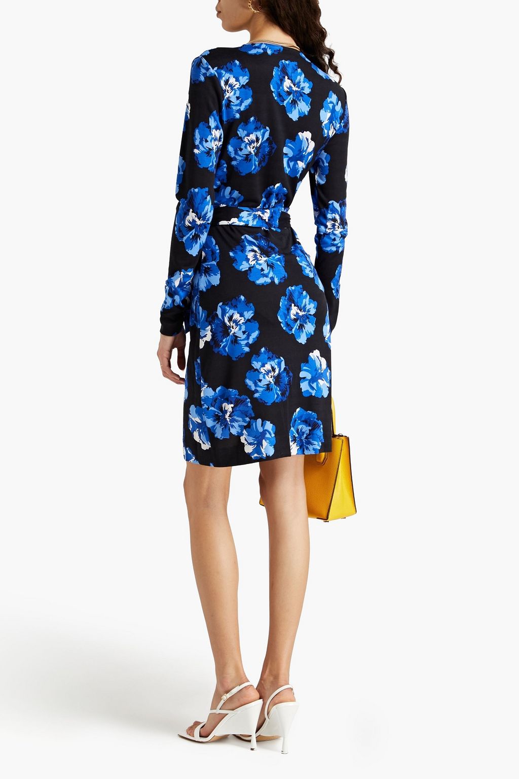 DIANE VON FURSTENBERG New Julian floral-print silk-jersey mini wrap dress