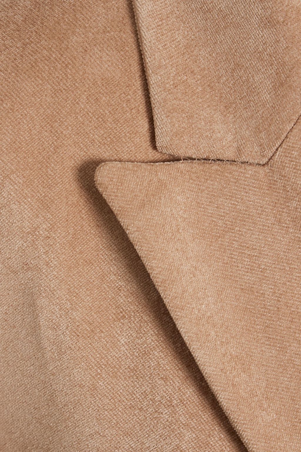 BRUNELLO CUCINELLI Double-breasted bead-embellished velvet blazer