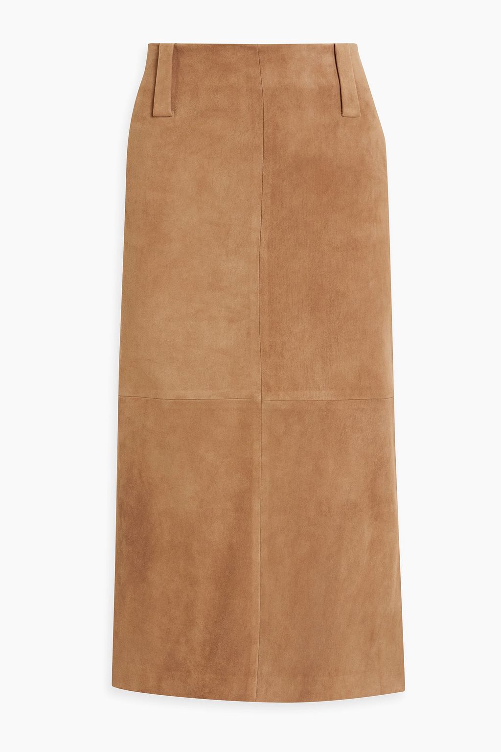 BRUNELLO CUCINELLI Bead embellished suede midi skirt THE OUTNET
