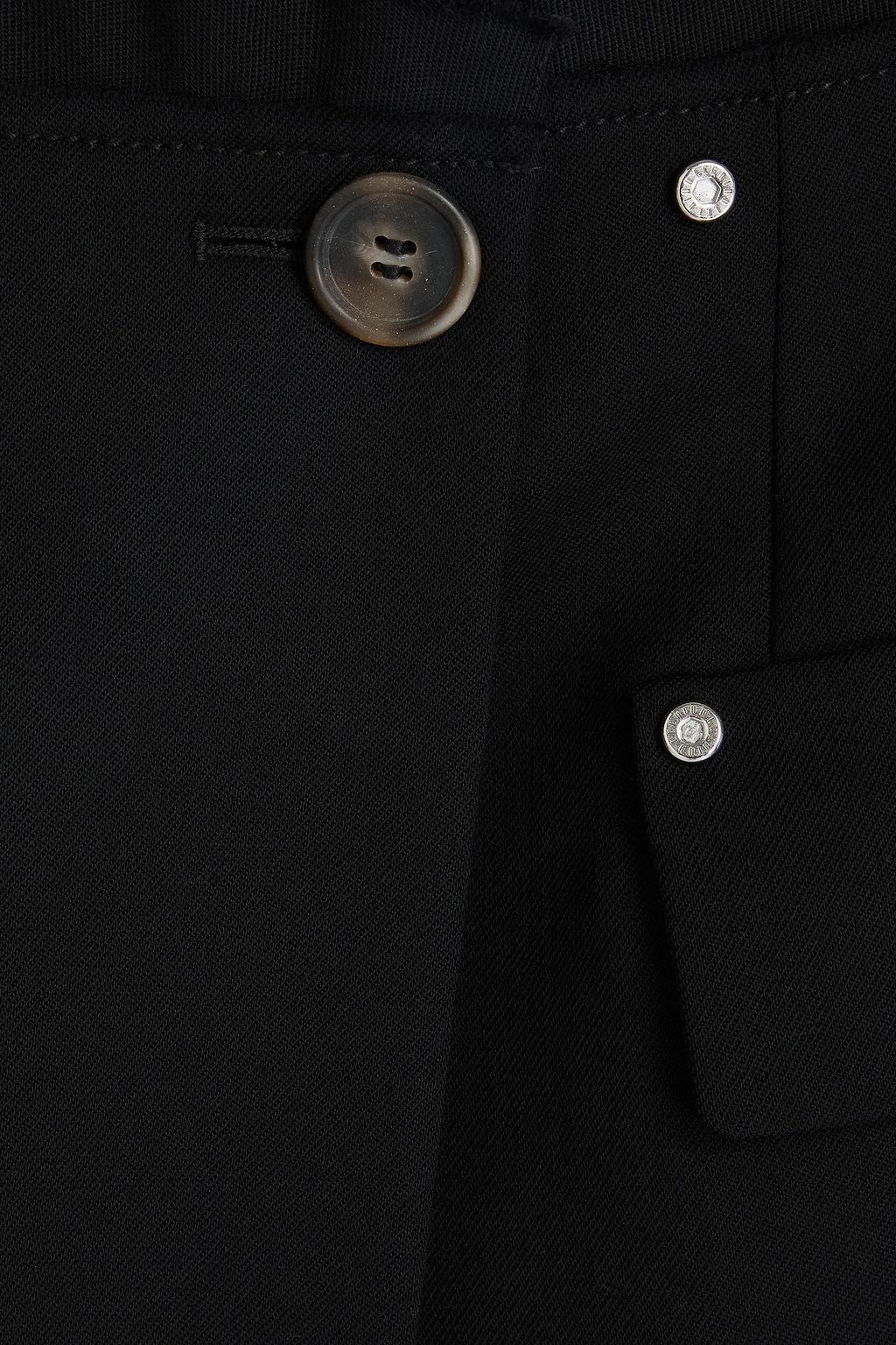 DION LEE Minirock aus Twill aus einer Wollmischung mit Fransen