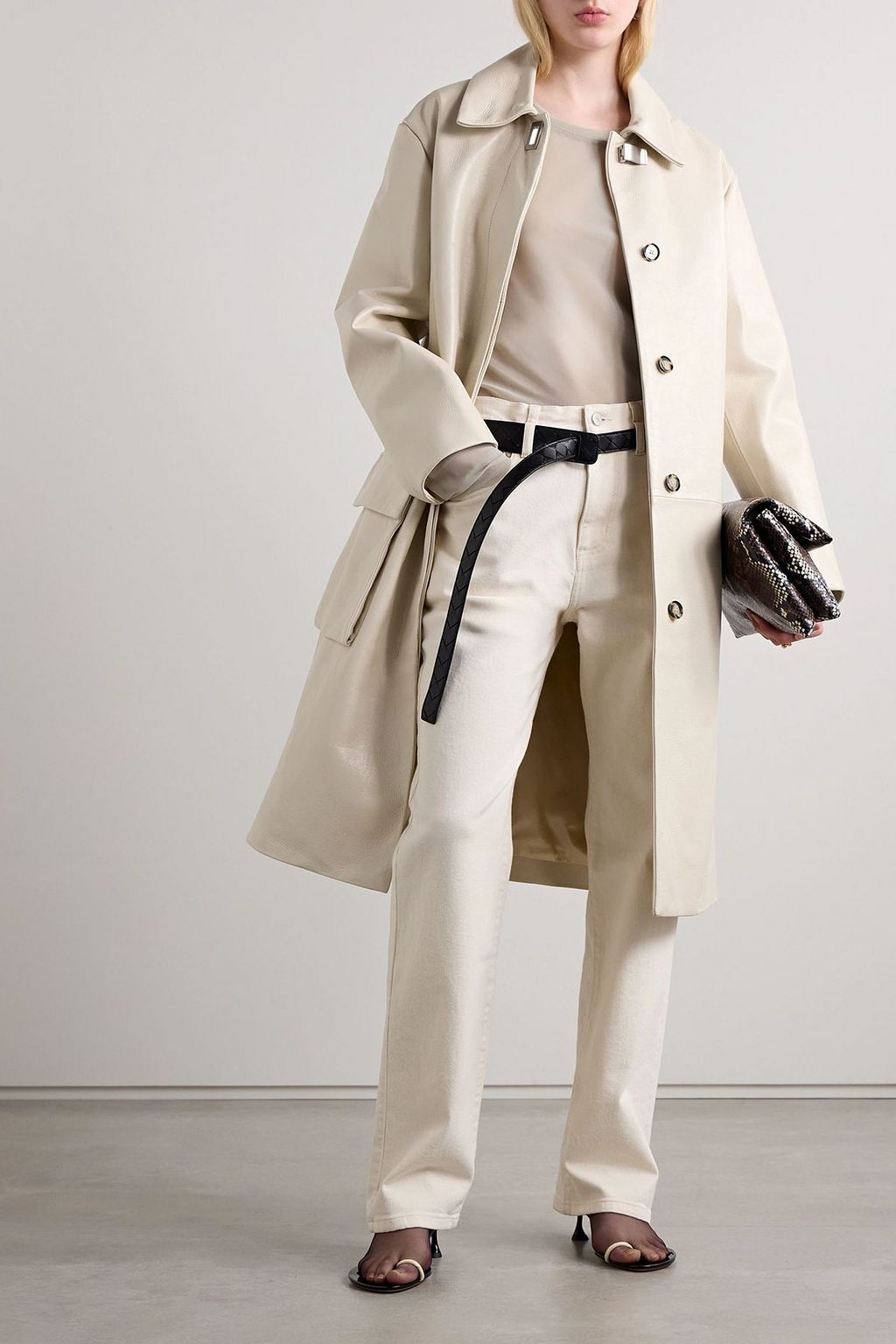 PROENZA SCHOULER Billie Mantel aus Leder