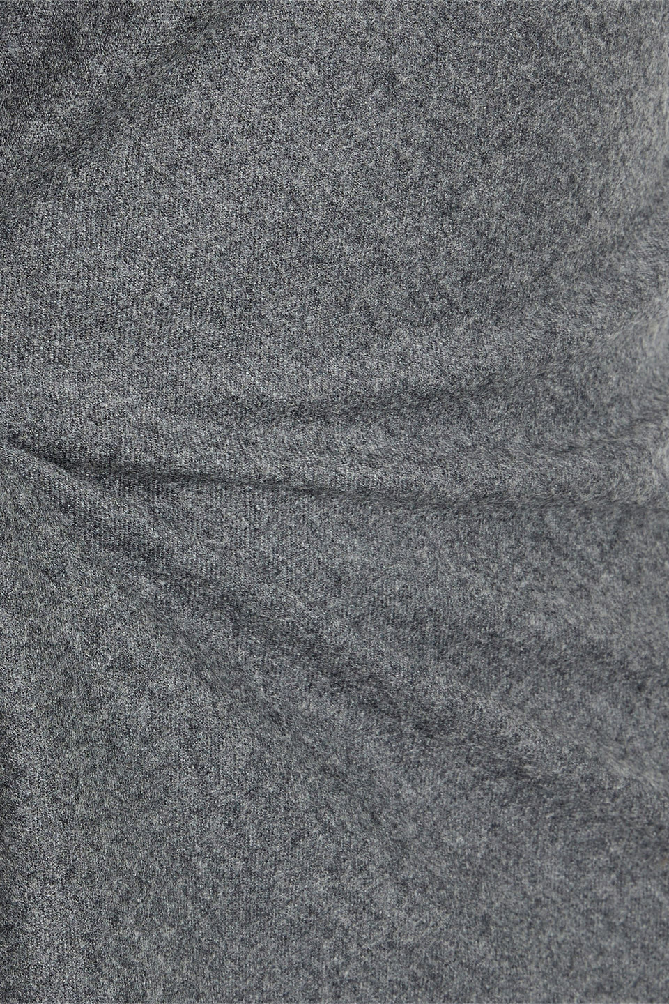 Brunello Cucinelli Bead-embellished Flannel Midi Dress In Dark Gray