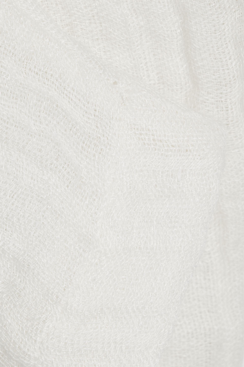 Shop By Malene Birger Mikele Linen-gauze Tapered Pants In Ivory