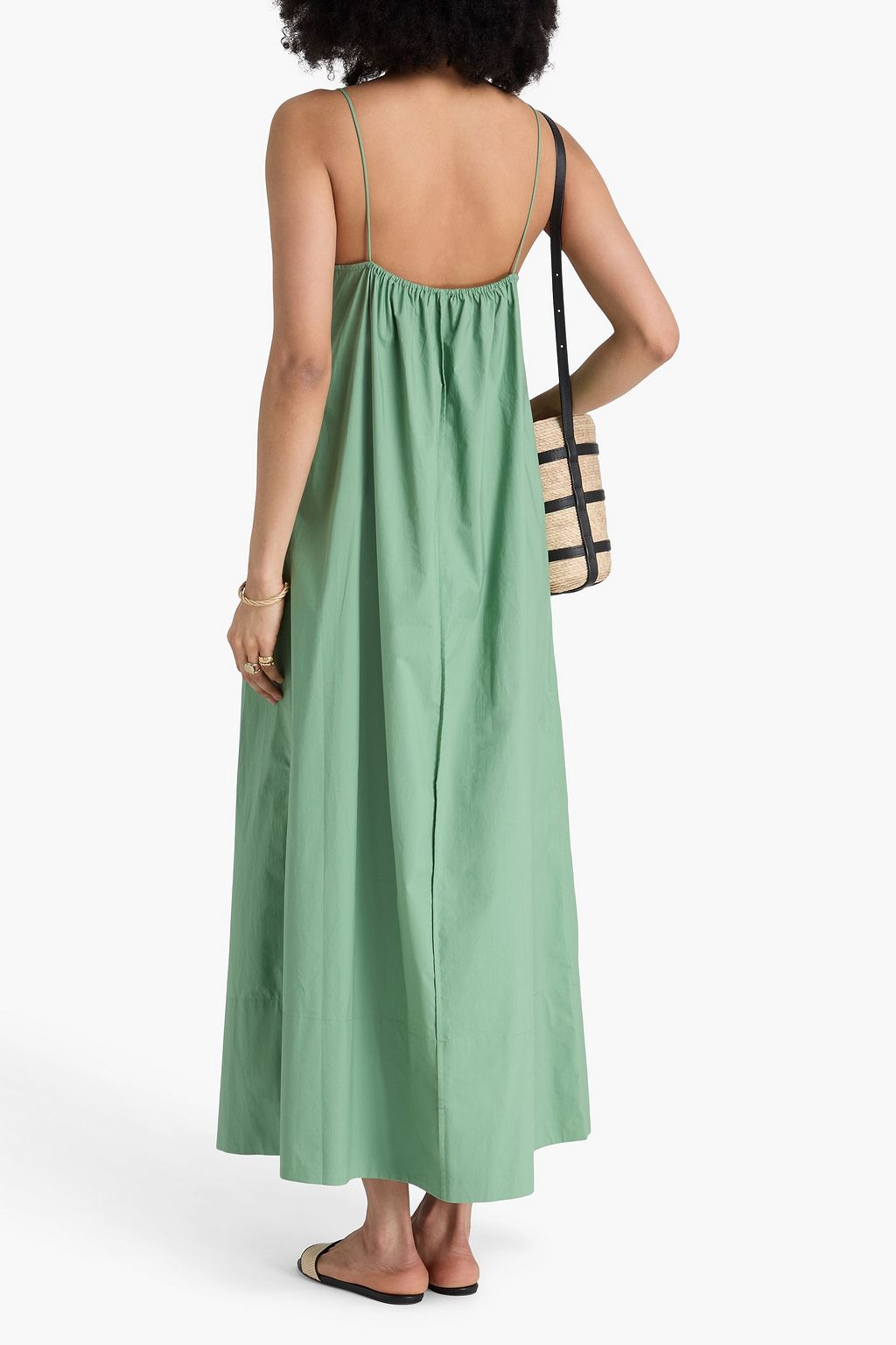 BY MALENE BIRGER Lanney gathered cotton-poplin maxi dress