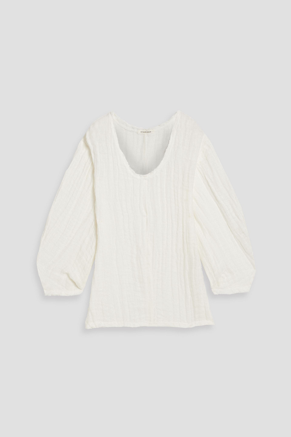 BY MALENE BIRGER MIKALA LINEN-GAUZE TOP