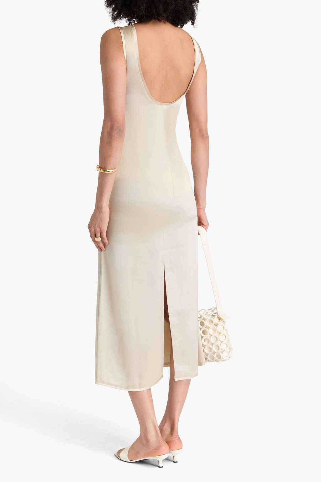 BY MALENE BIRGER فستان أوديت متوسط الطول من الساتان