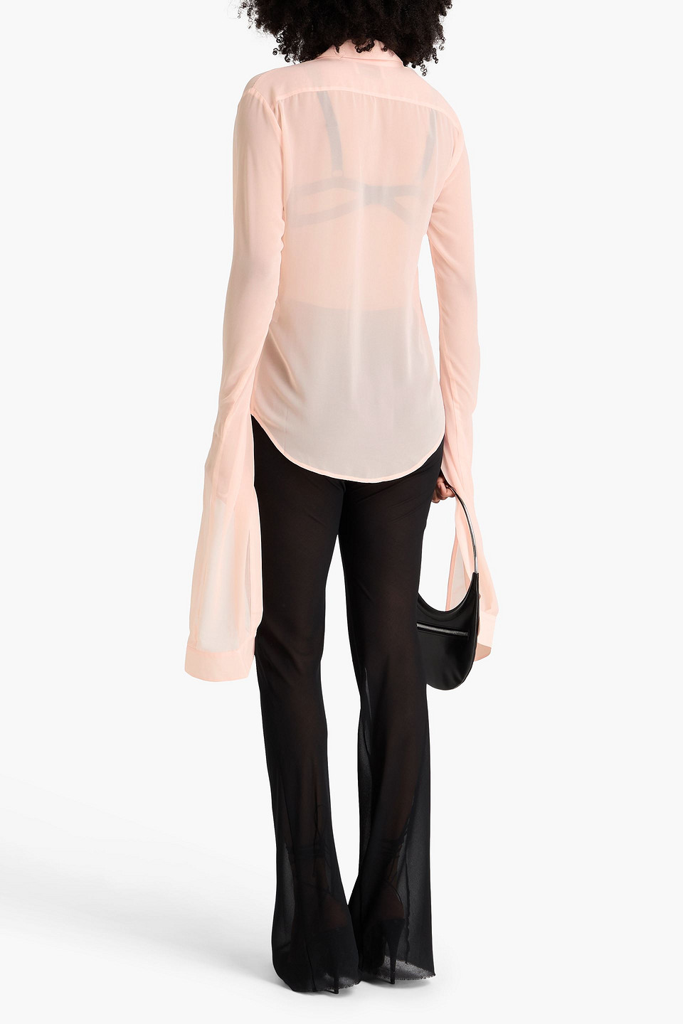 Coperni Chiffon Shirt In Multi