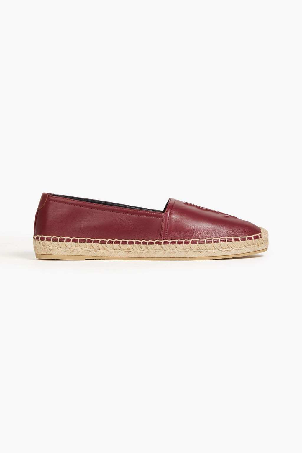 SAINT LAURENT Embossed leather espadrilles THE OUTNET