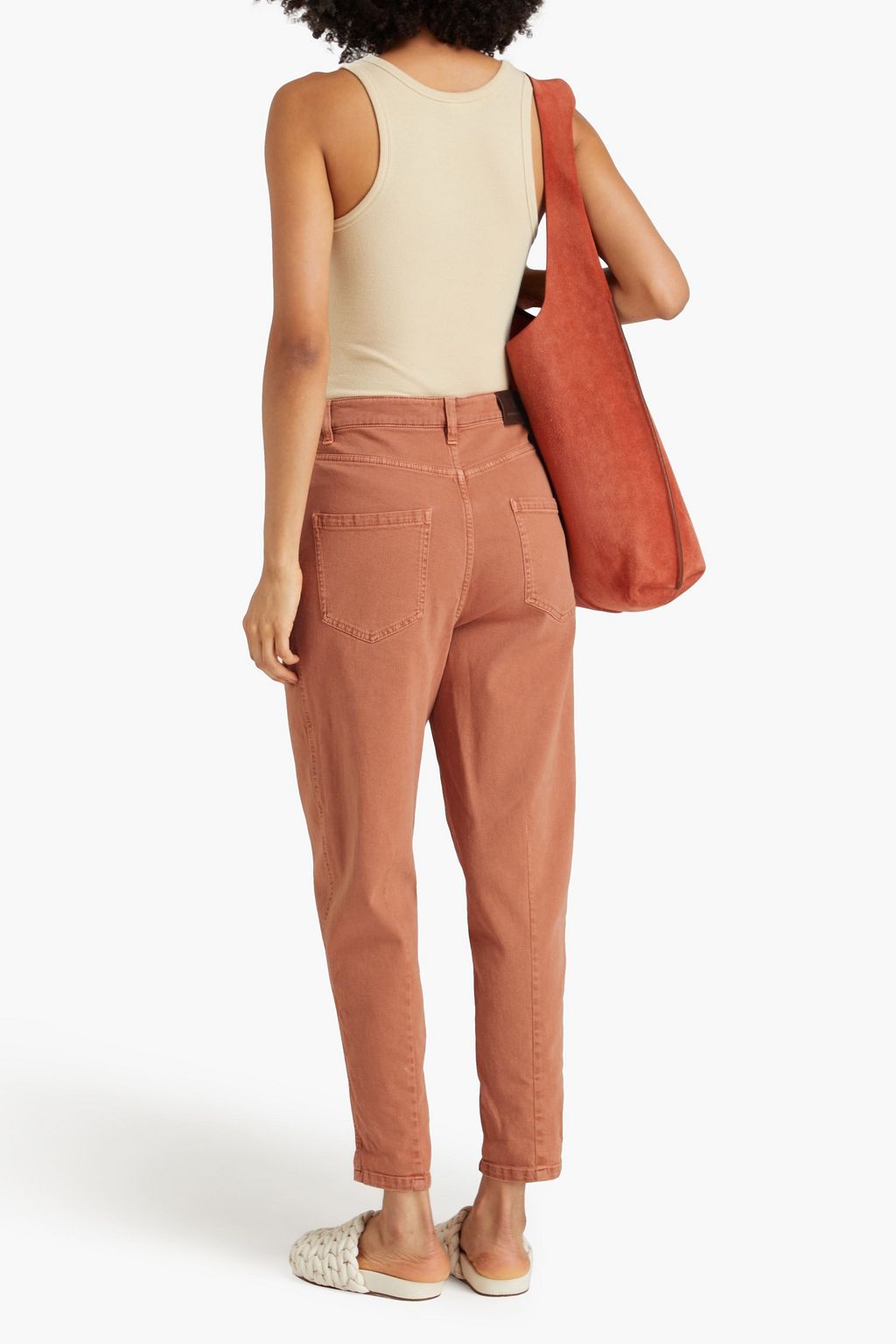 BRUNELLO CUCINELLI Cotton-blend twill tapered pants
