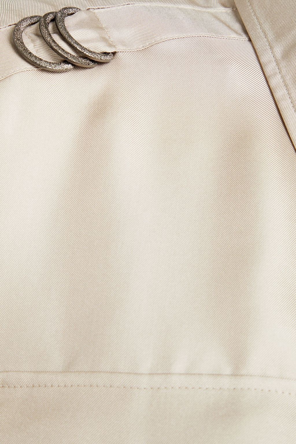 BRUNELLO CUCINELLI Embellished silk-twill shirt