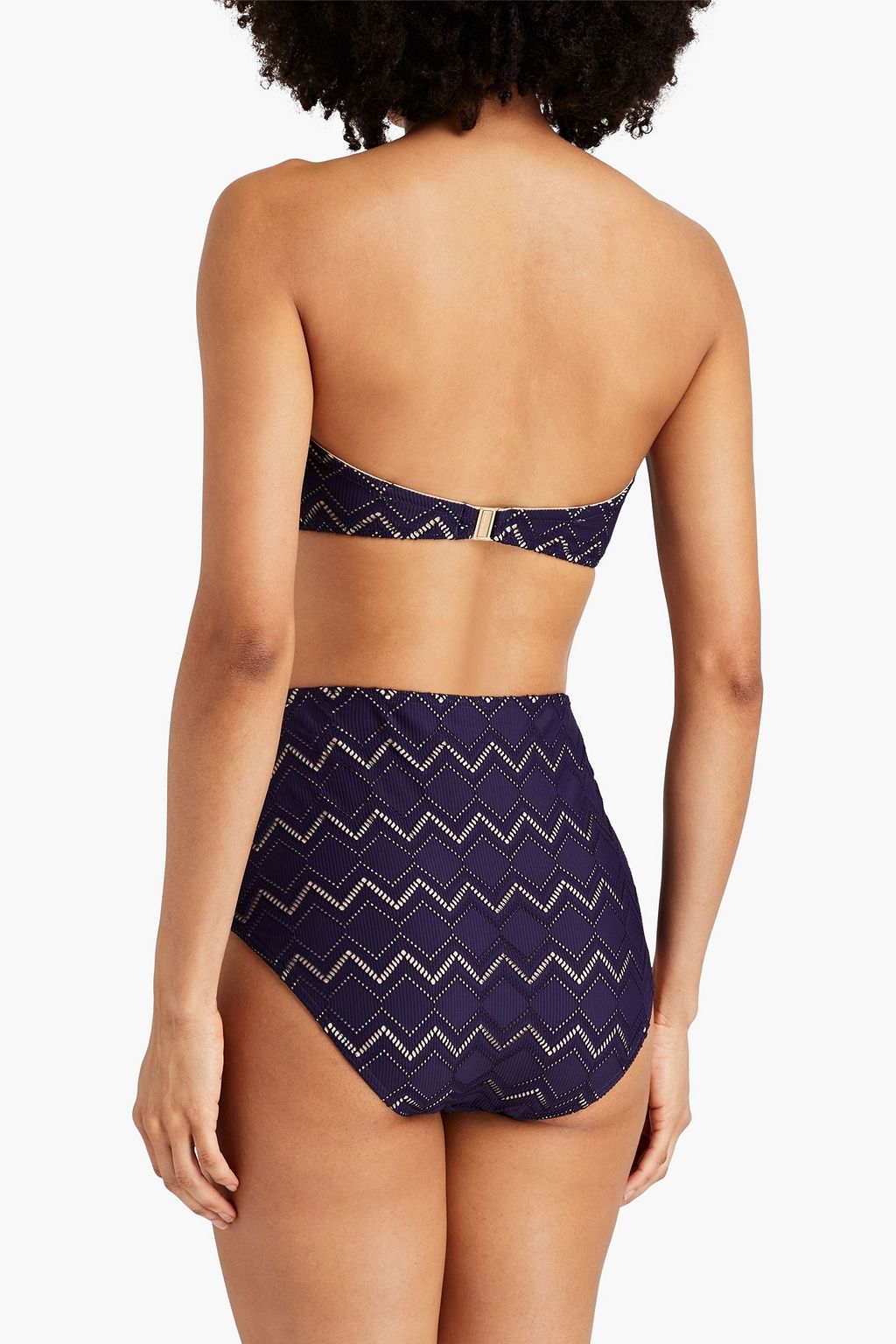 ZIMMERMANN Pointelle-knit high-rise bikini briefs