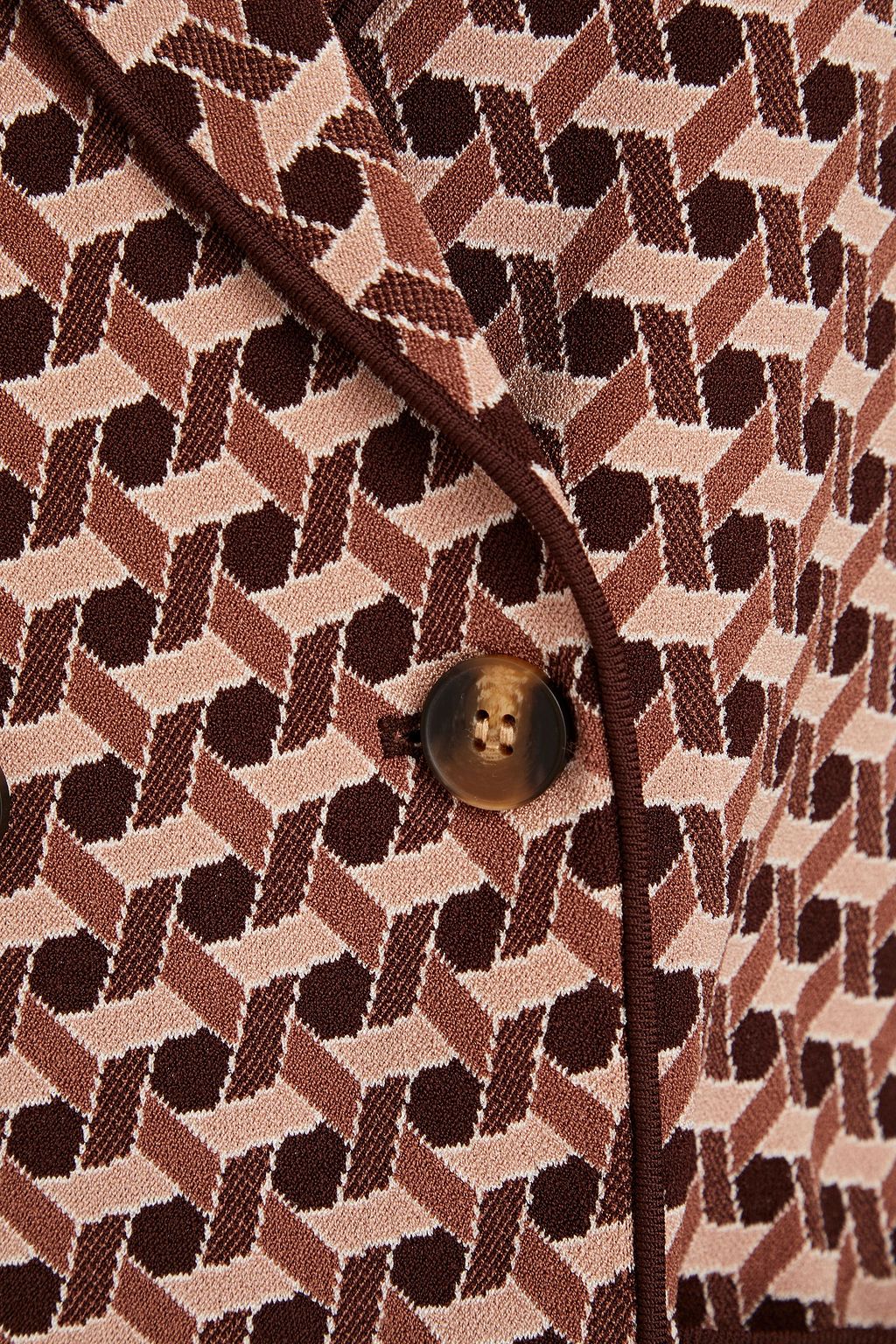 DIANE VON FURSTENBERG Dion double-breasted jacquard-knit blazer
