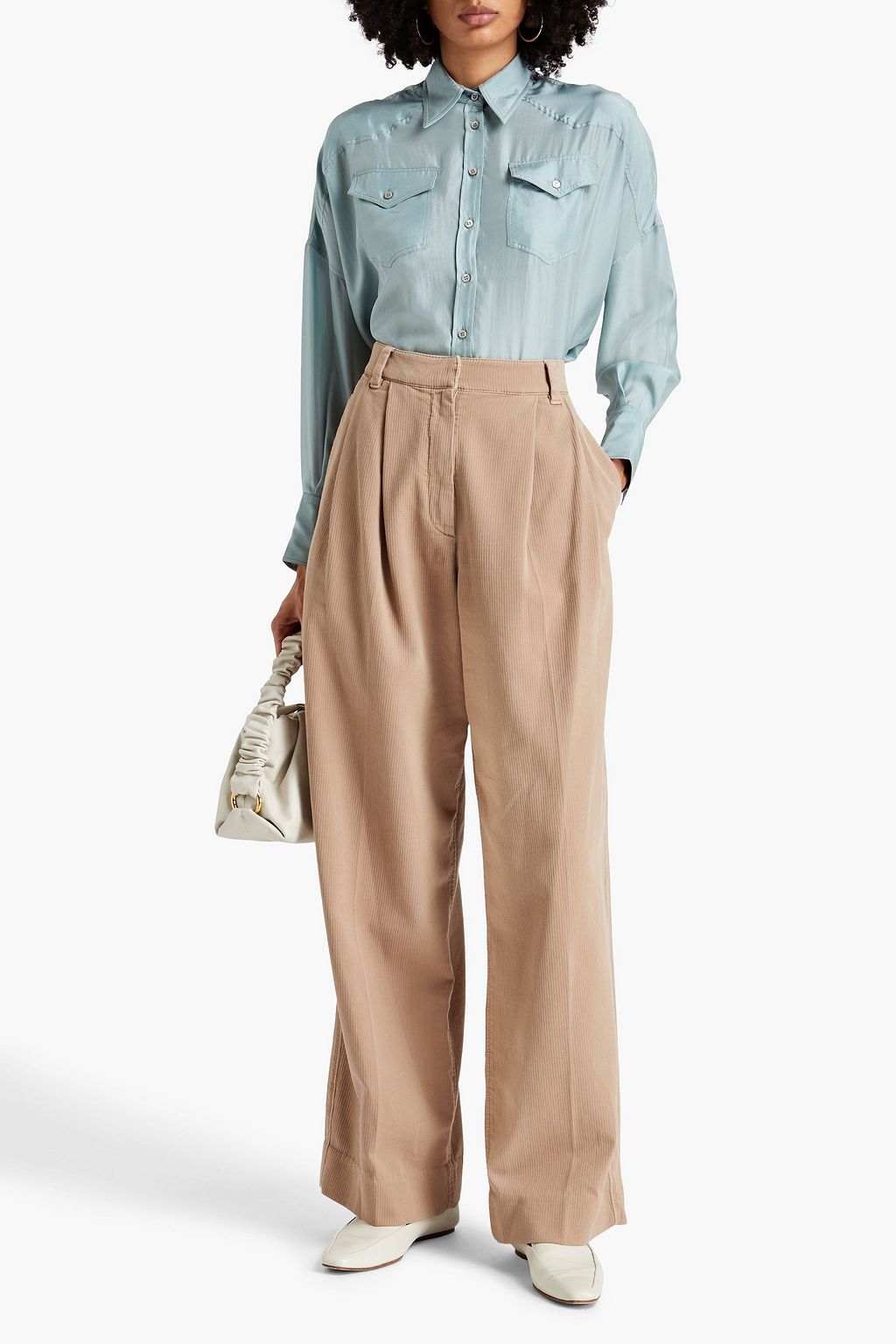 BRUNELLO CUCINELLI Silk crepe de chine shirt