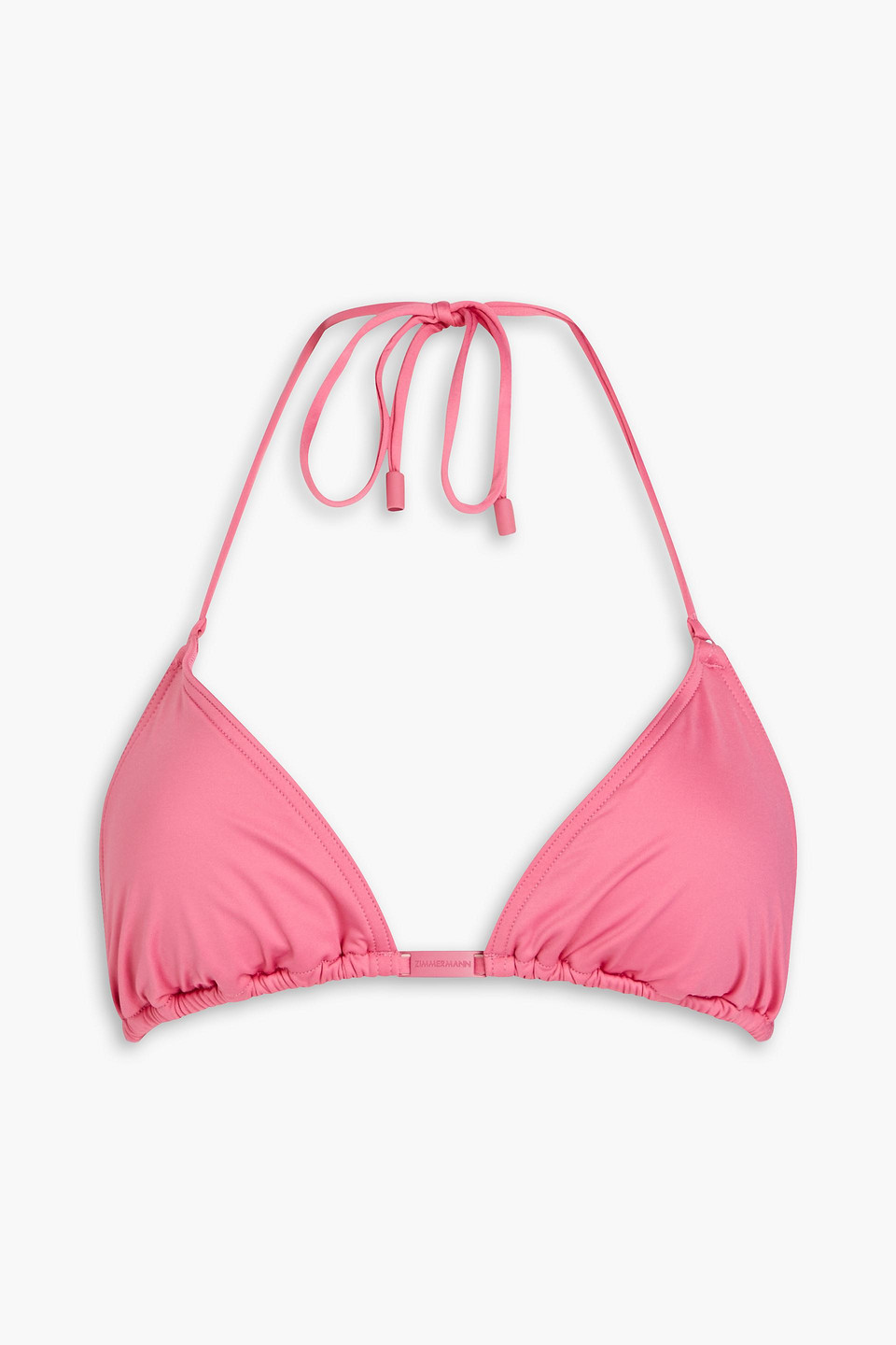 Zimmermann Triangle Bikini Top In Pink