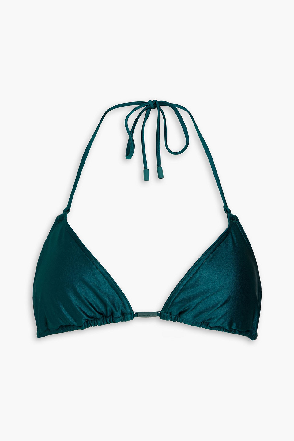 Zimmermann Triangle Bikini Top In Petrol