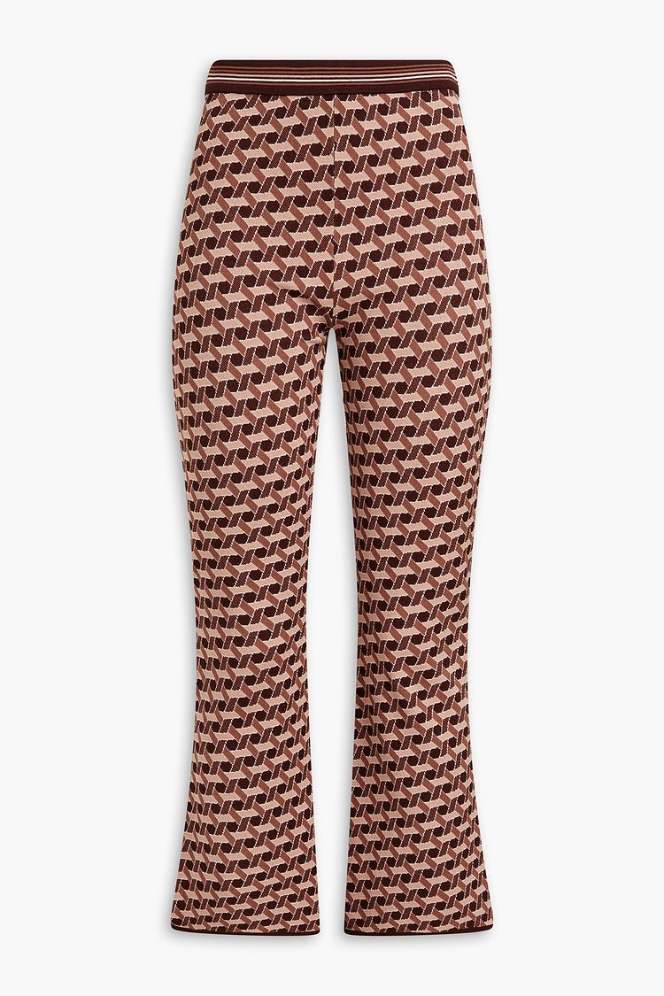 FLARED JACQUARD KNIT PANT DANCE WITH DUENDE