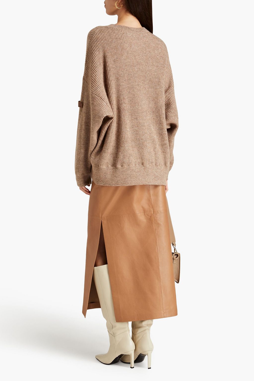 BRUNELLO CUCINELLI Metallic ribbed-knit sweater