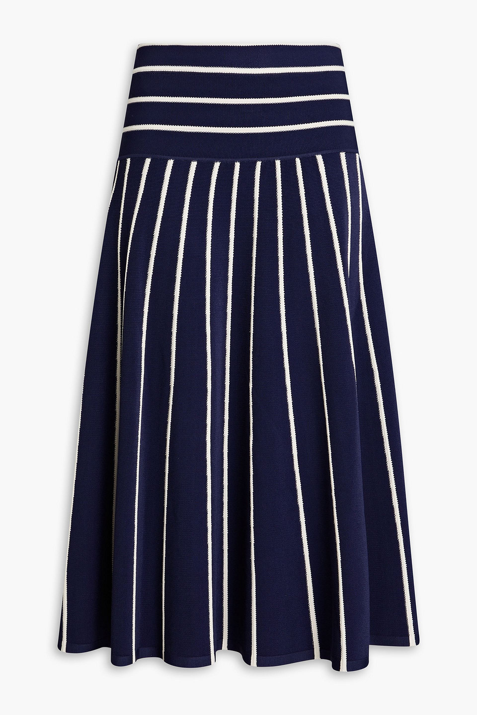 Zimmermann - Striped knitted midi skirt - Blue - 1