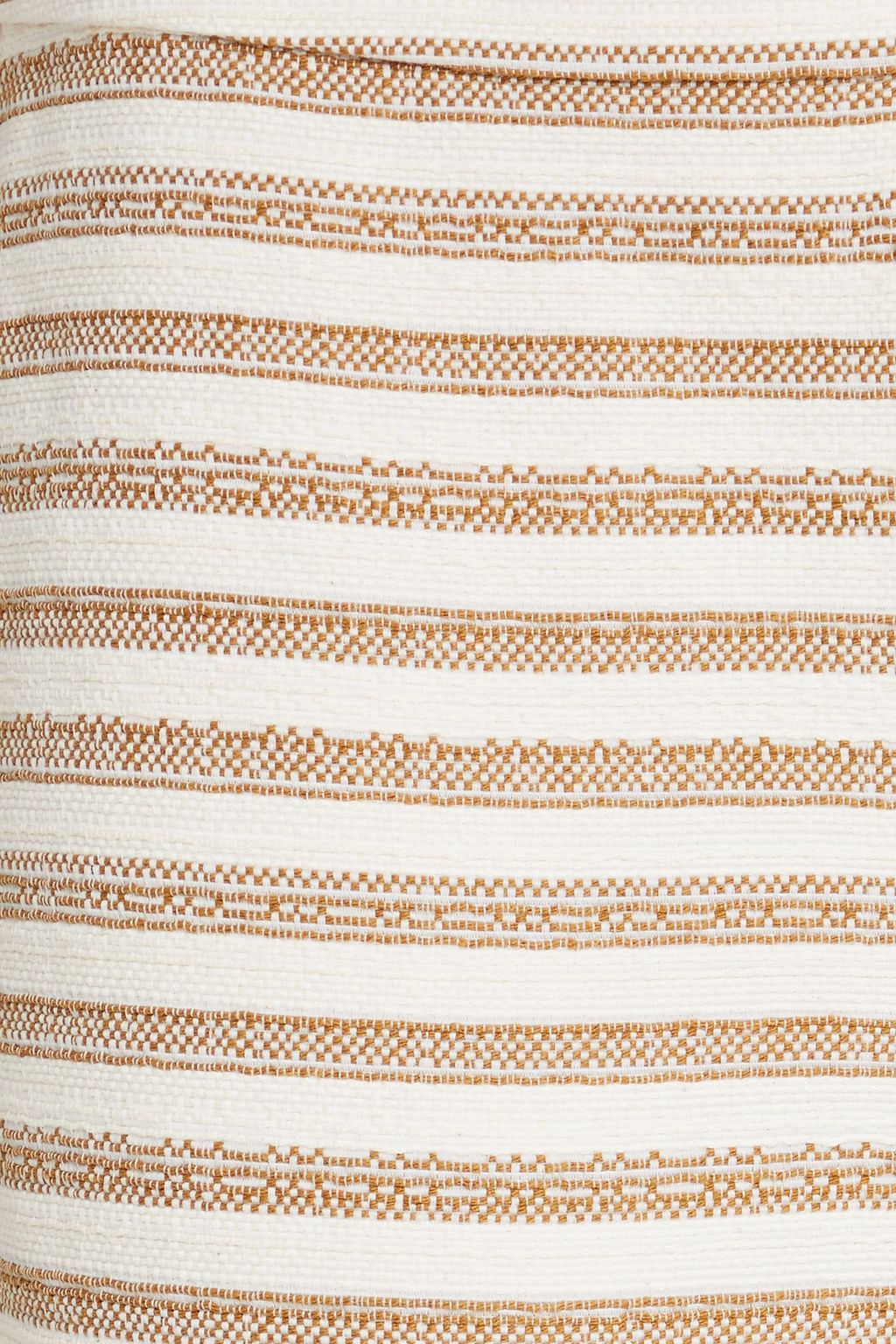 ZIMMERMANN بنطال قصير من مزيج من القطن والكنفا بأرجل مستقيمة وتصميم مخطط