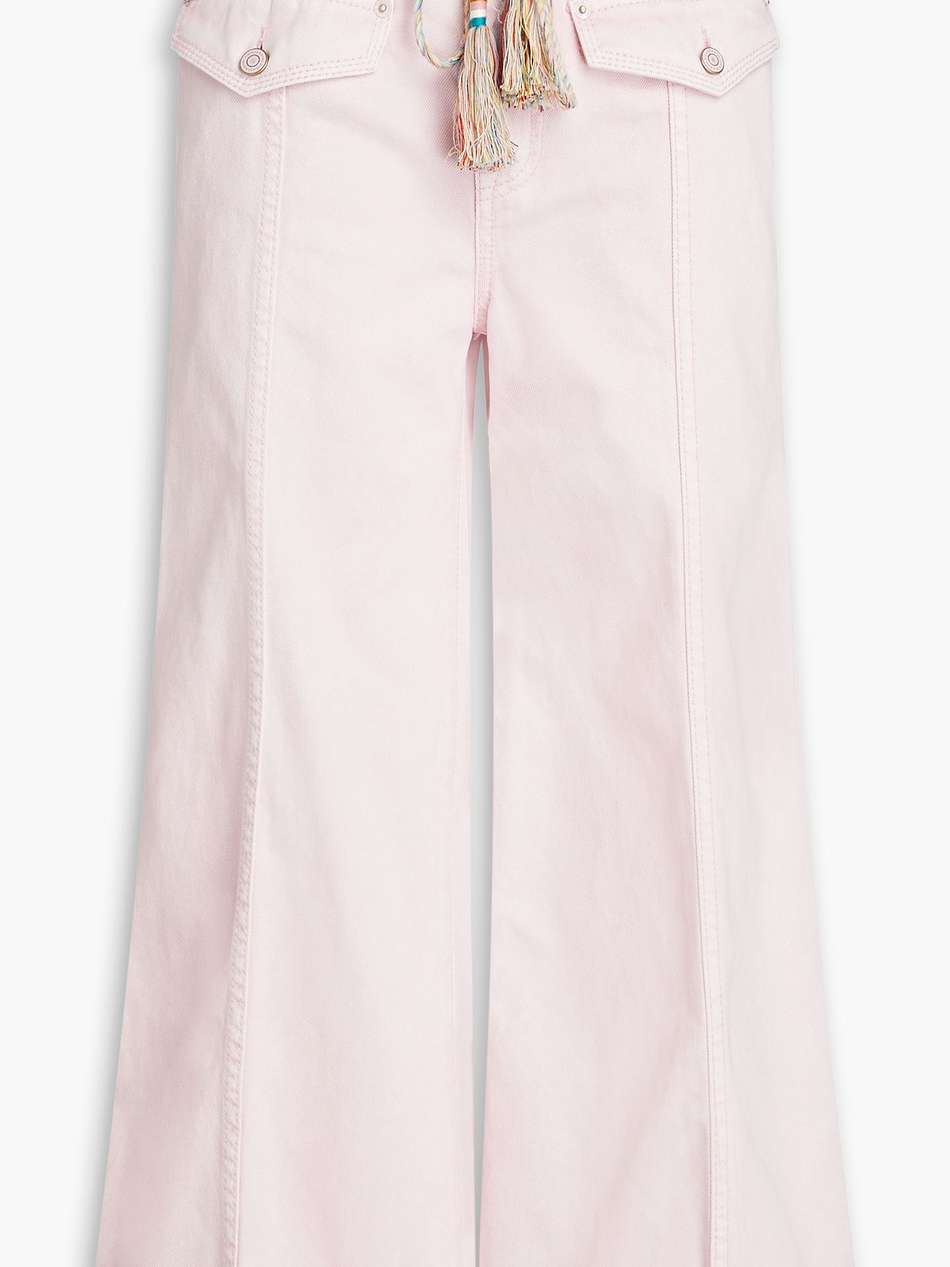 cropped high-rise wide-leg jeans