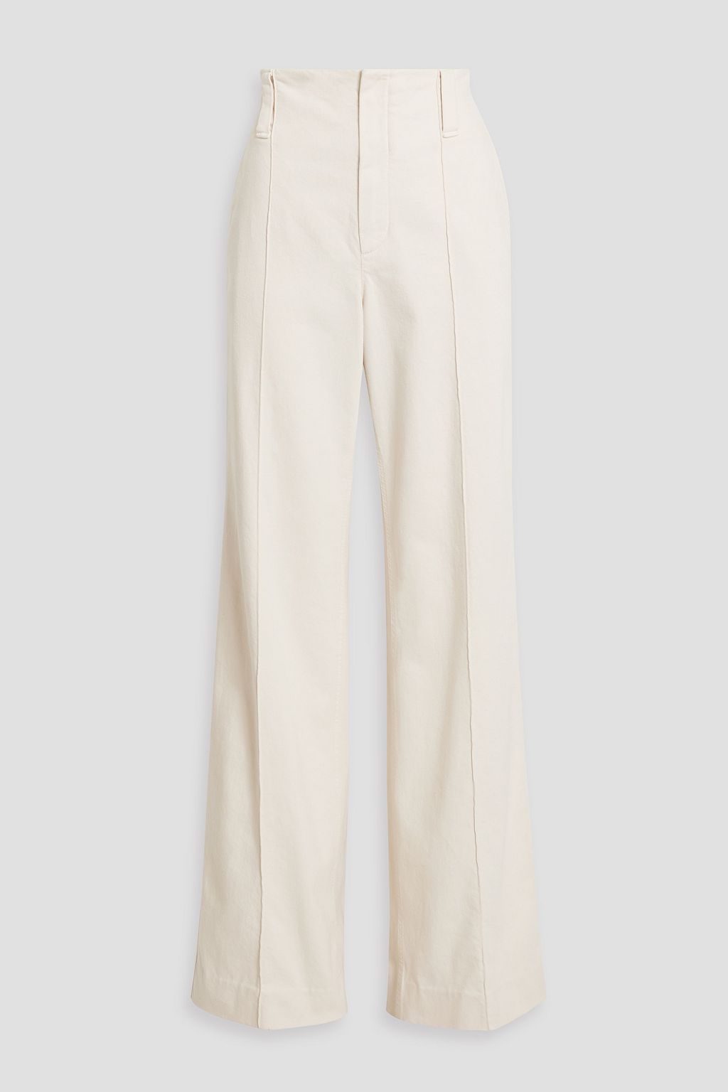 BRUNELLO CUCINELLI Cotton-blend twill wide-leg pants | THE OUTNET