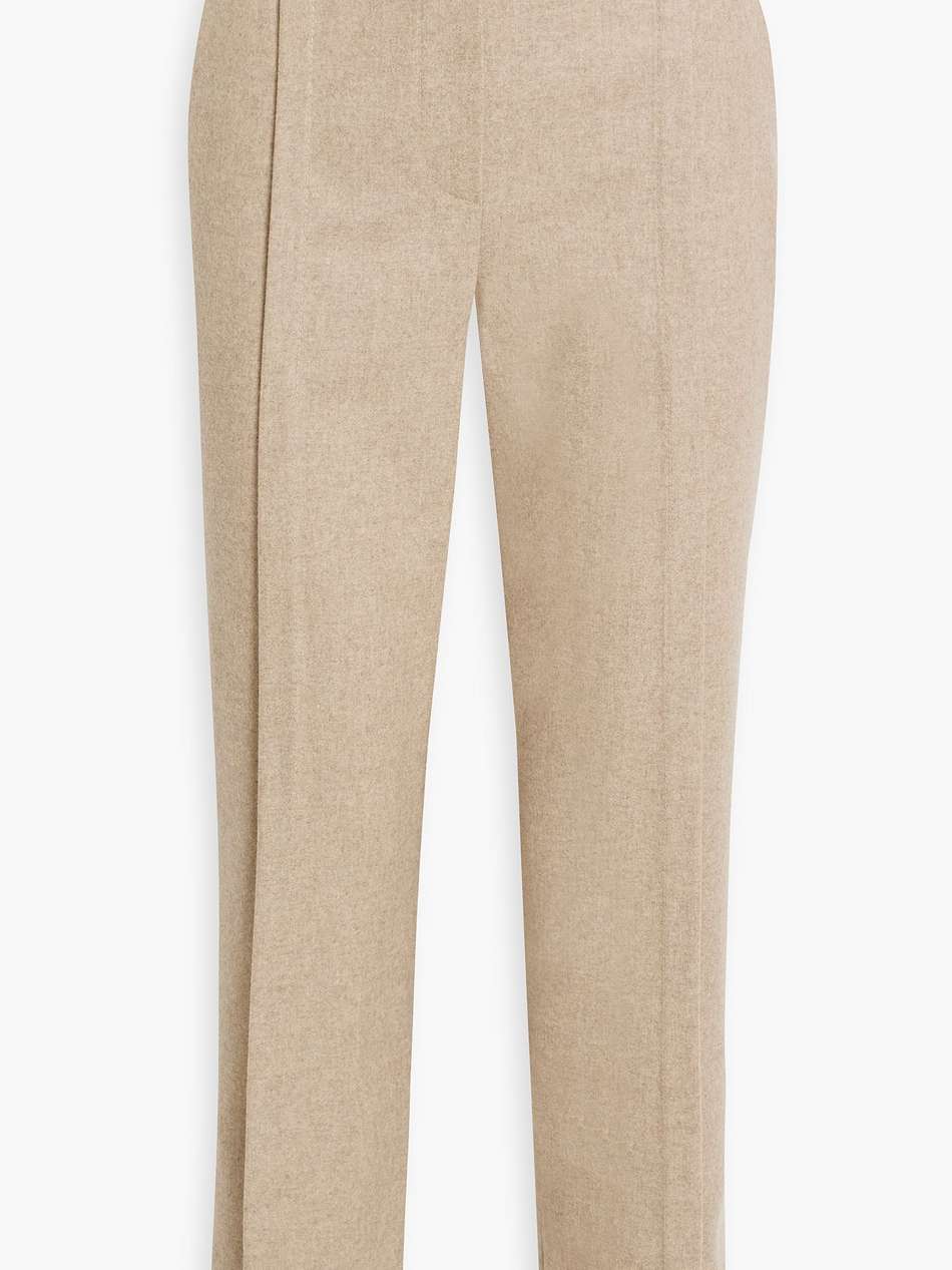 cropped wool-felt tapered pants
