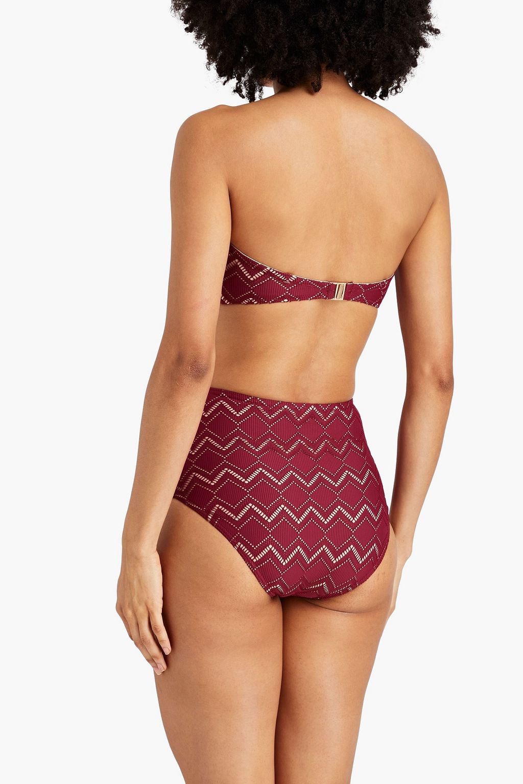 ZIMMERMANN Pointelle-knit bandeau bikini top