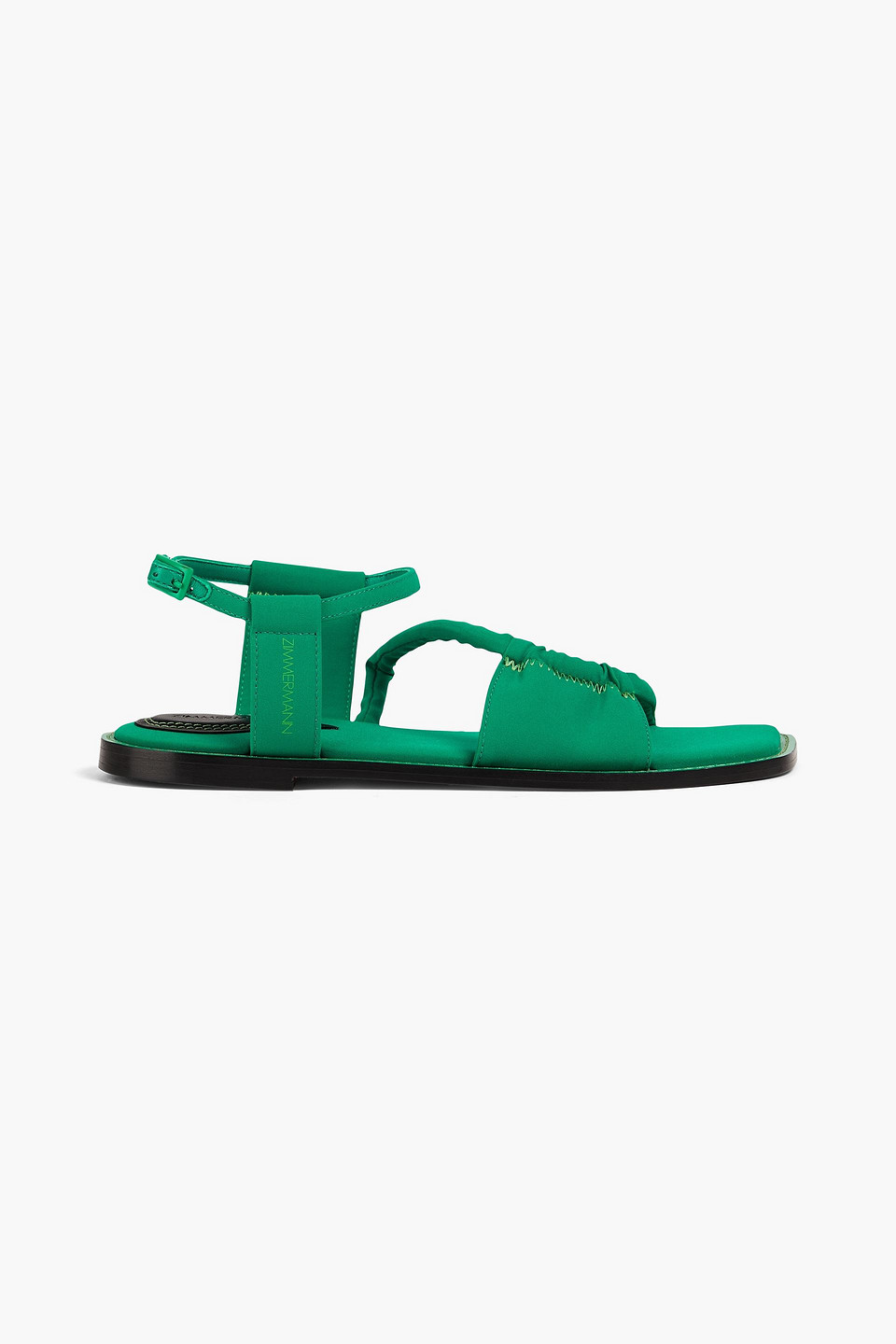 Zimmermann Shell Sandals In Jade