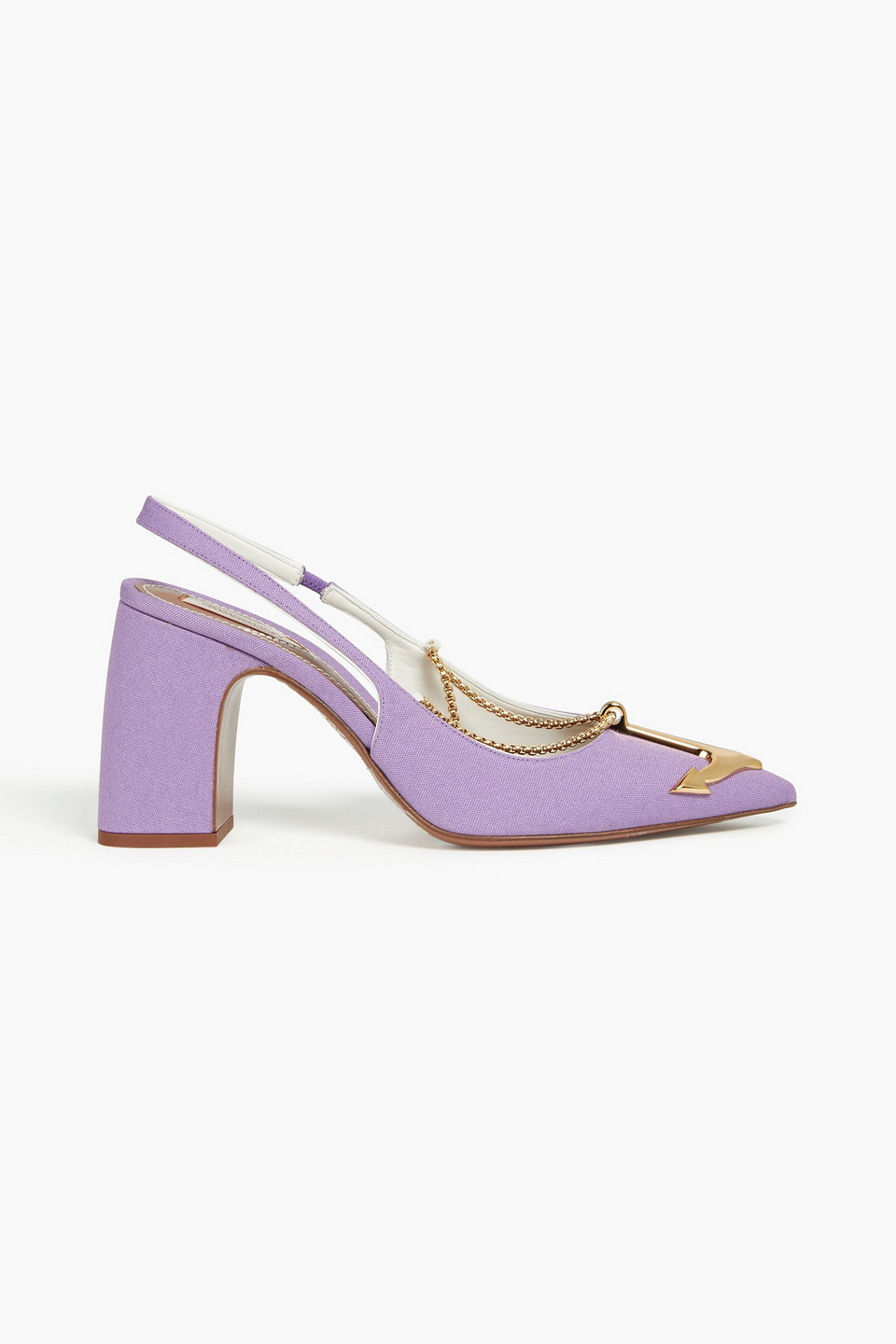 Zimmermann Slingback-pumps Aus Canvas Mit Verzierung In Lavender