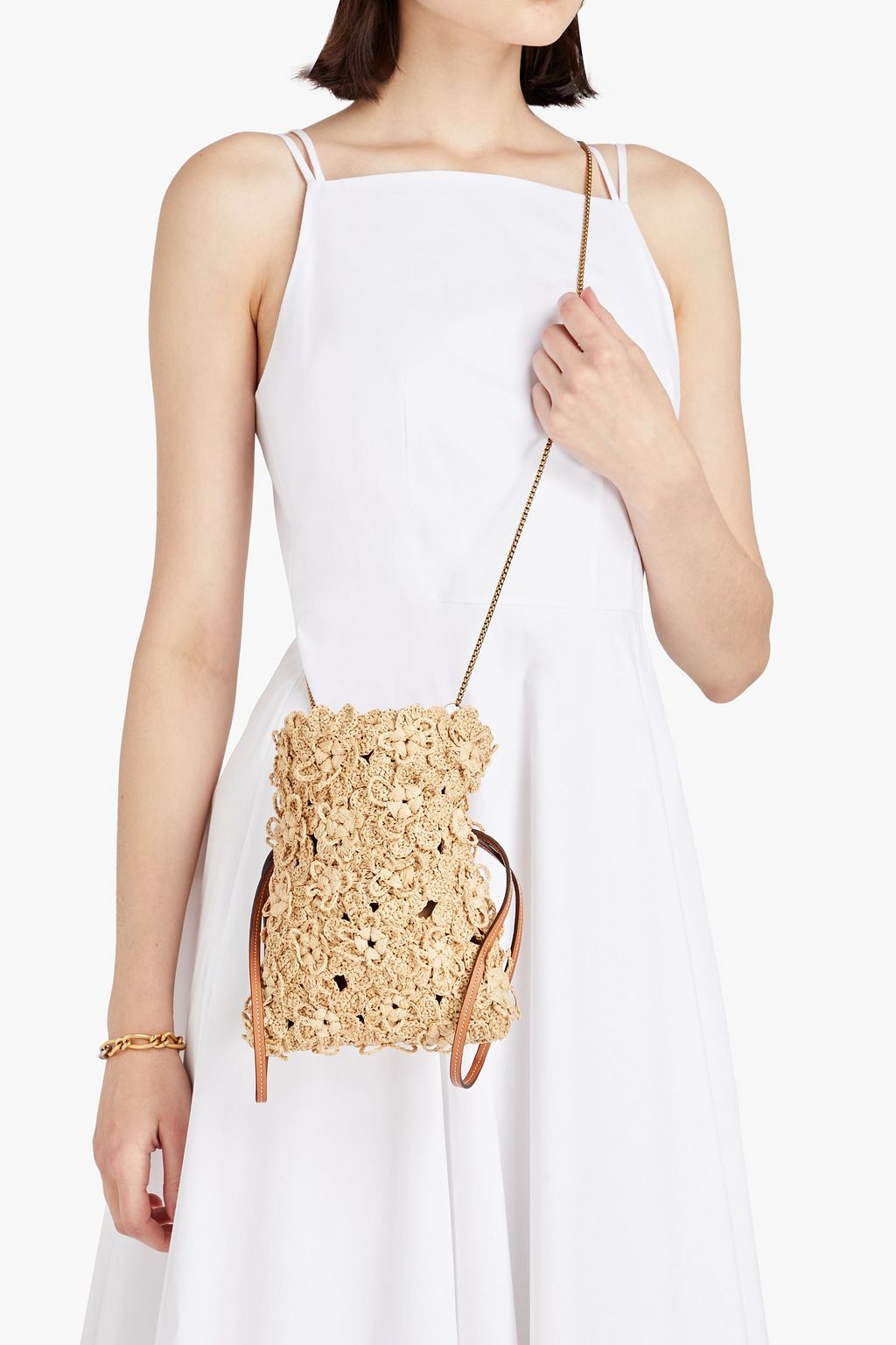 ZIMMERMANN Raffia bucket bag
