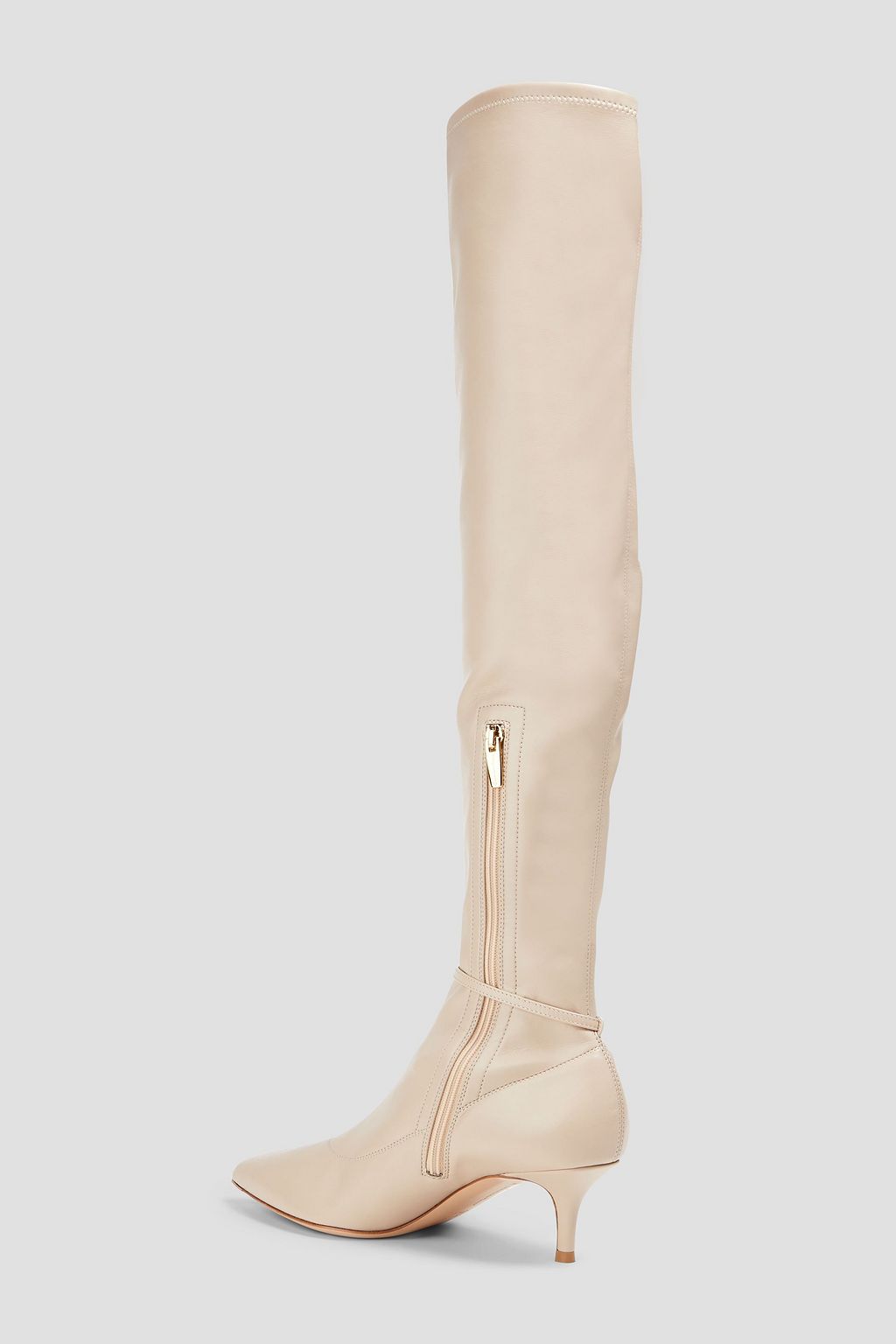 GIANVITO ROSSI Buckled faux leather over-the-knee boots