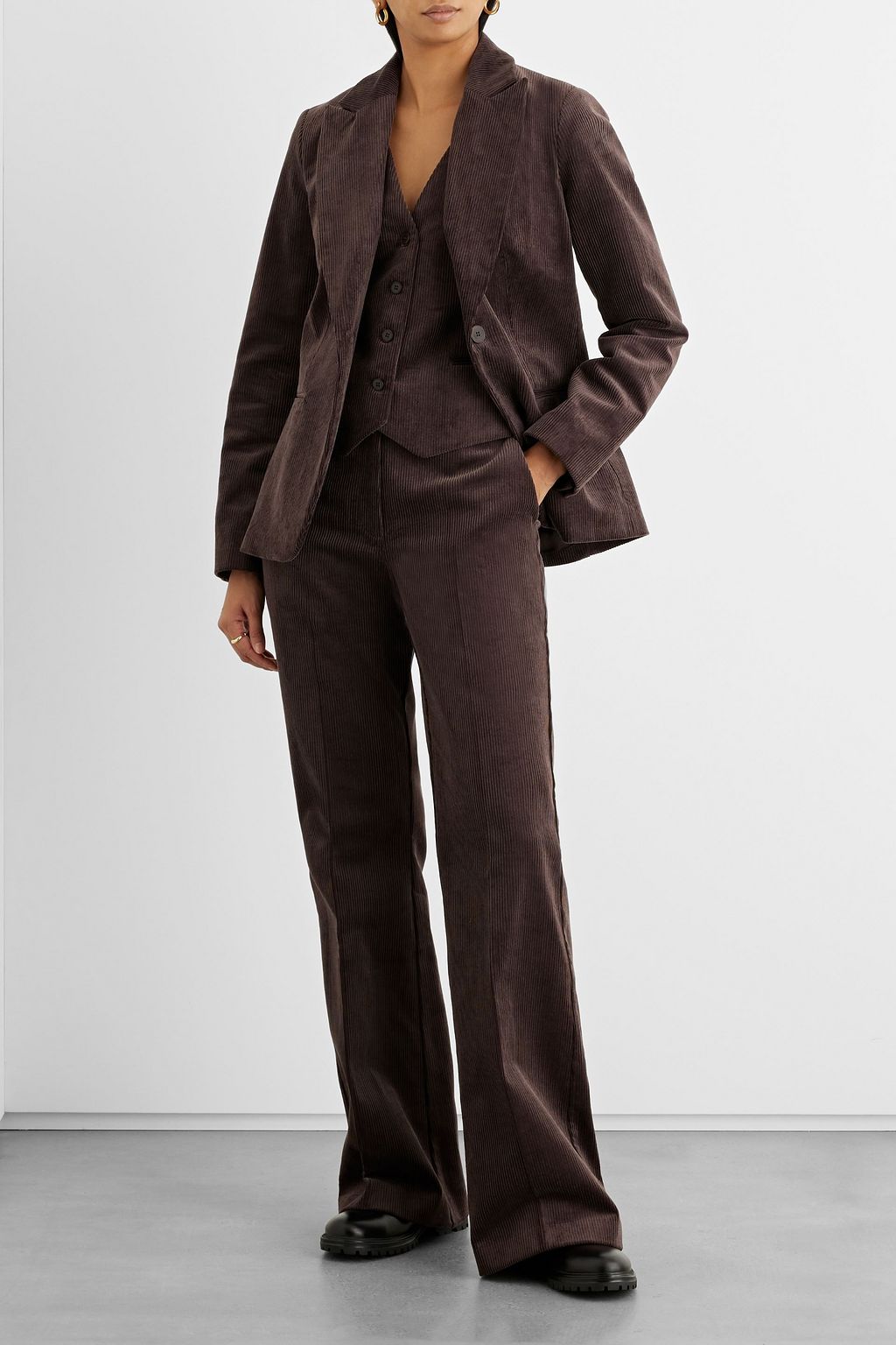 IRIS & INK Rosie cotton-corduroy blazer