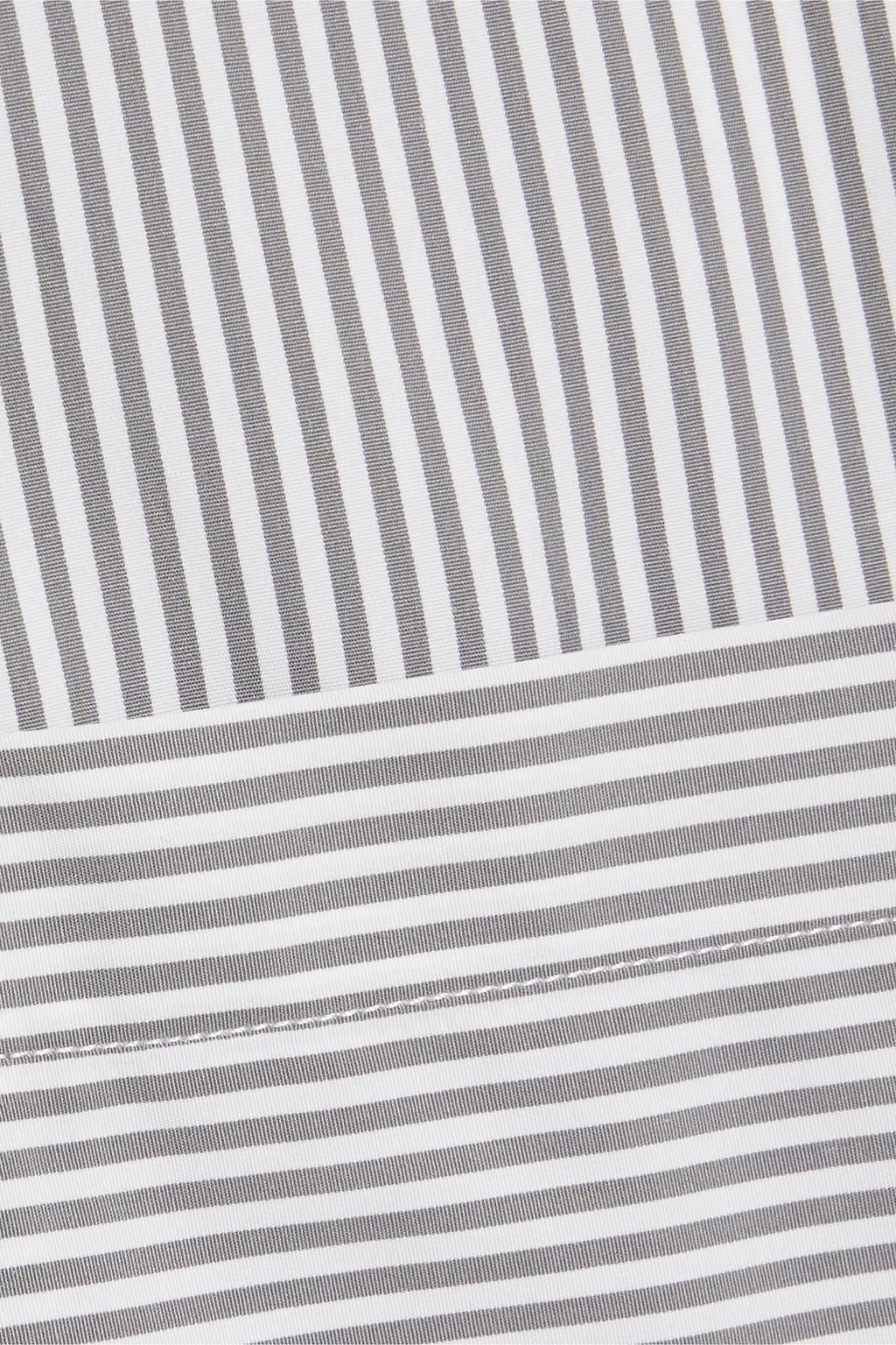 IRIS & INK Tyra striped cotton-poplin shirt
