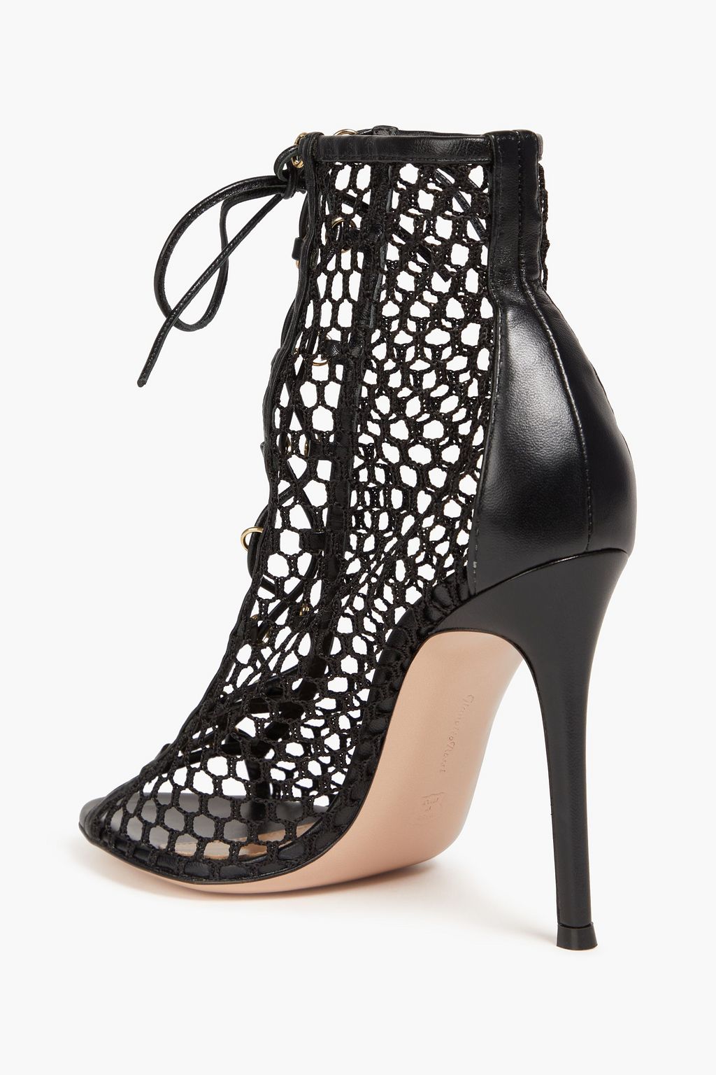GIANVITO ROSSI Fishnet ankle boots