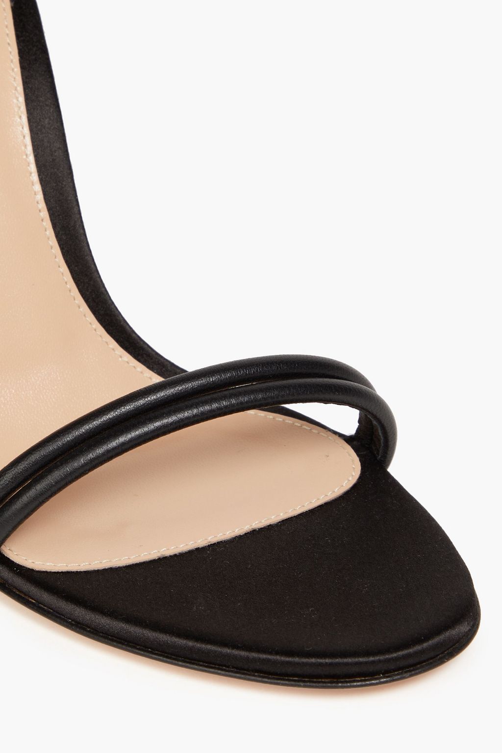GIANVITO ROSSI صندل مصنوع من الجلد والساتان