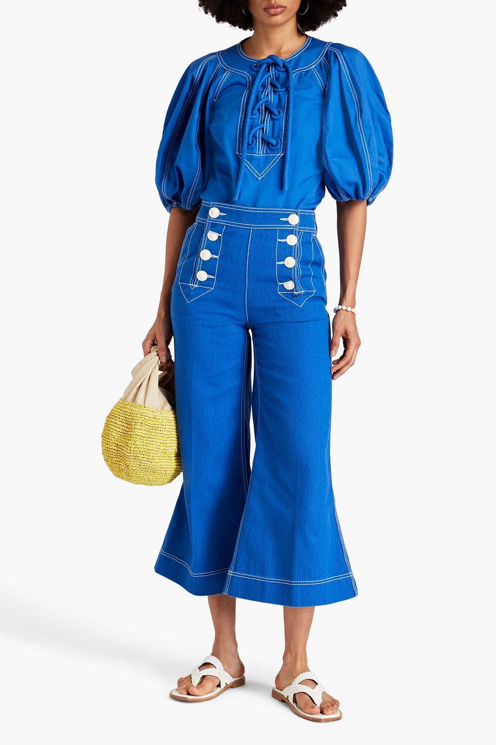 ZIMMERMANN Cotton-gabardine blouse