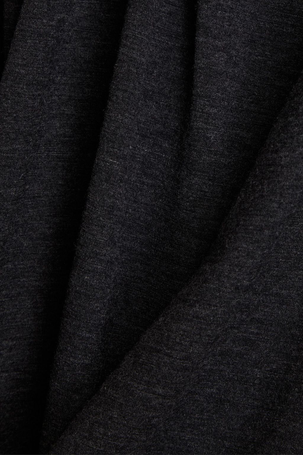 BRUNELLO CUCINELLI ウール混ジャージー ラップ風ミディワンピース ビーズ付き