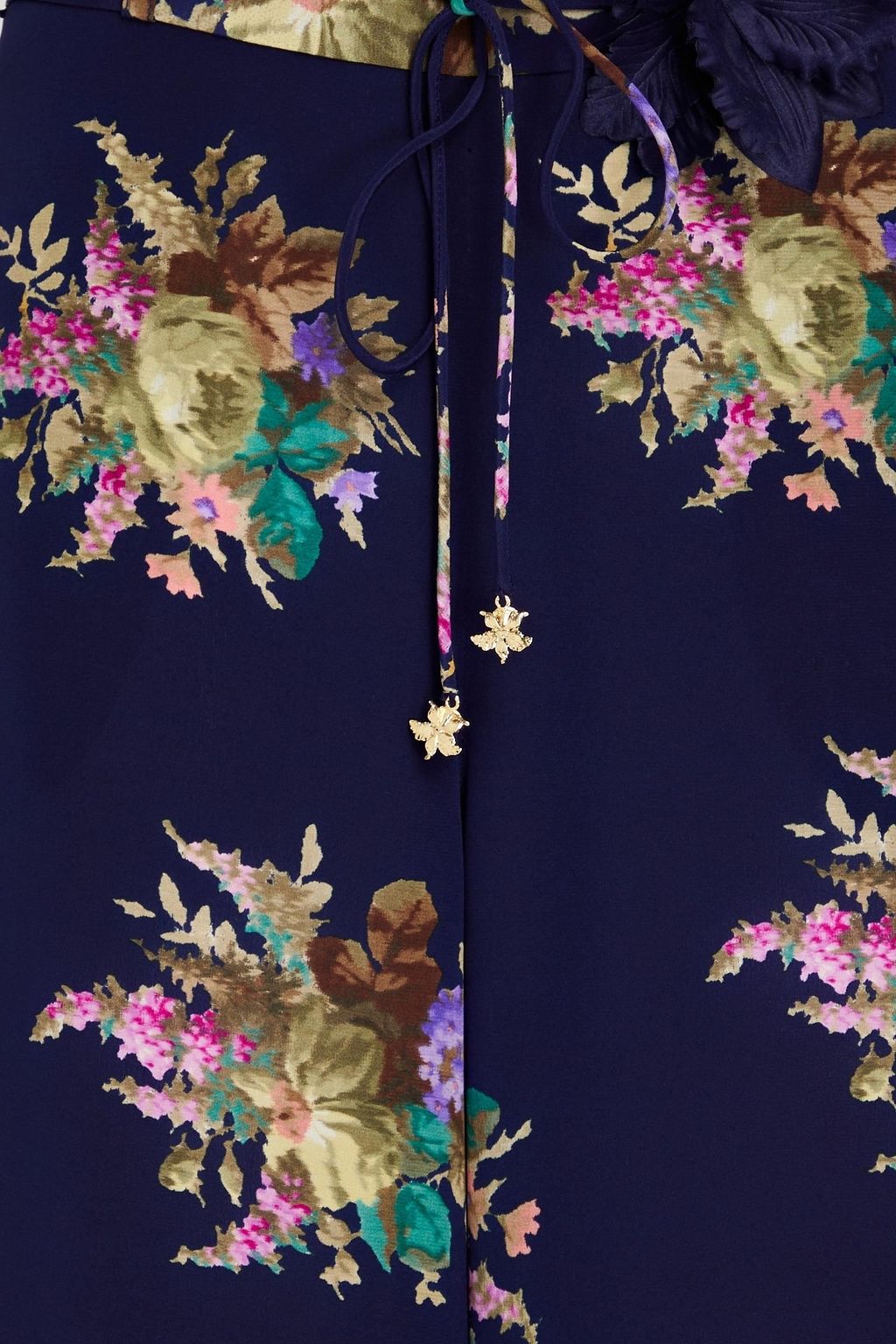 ZIMMERMANN Floral-print silk crepe de chine wide-leg pants