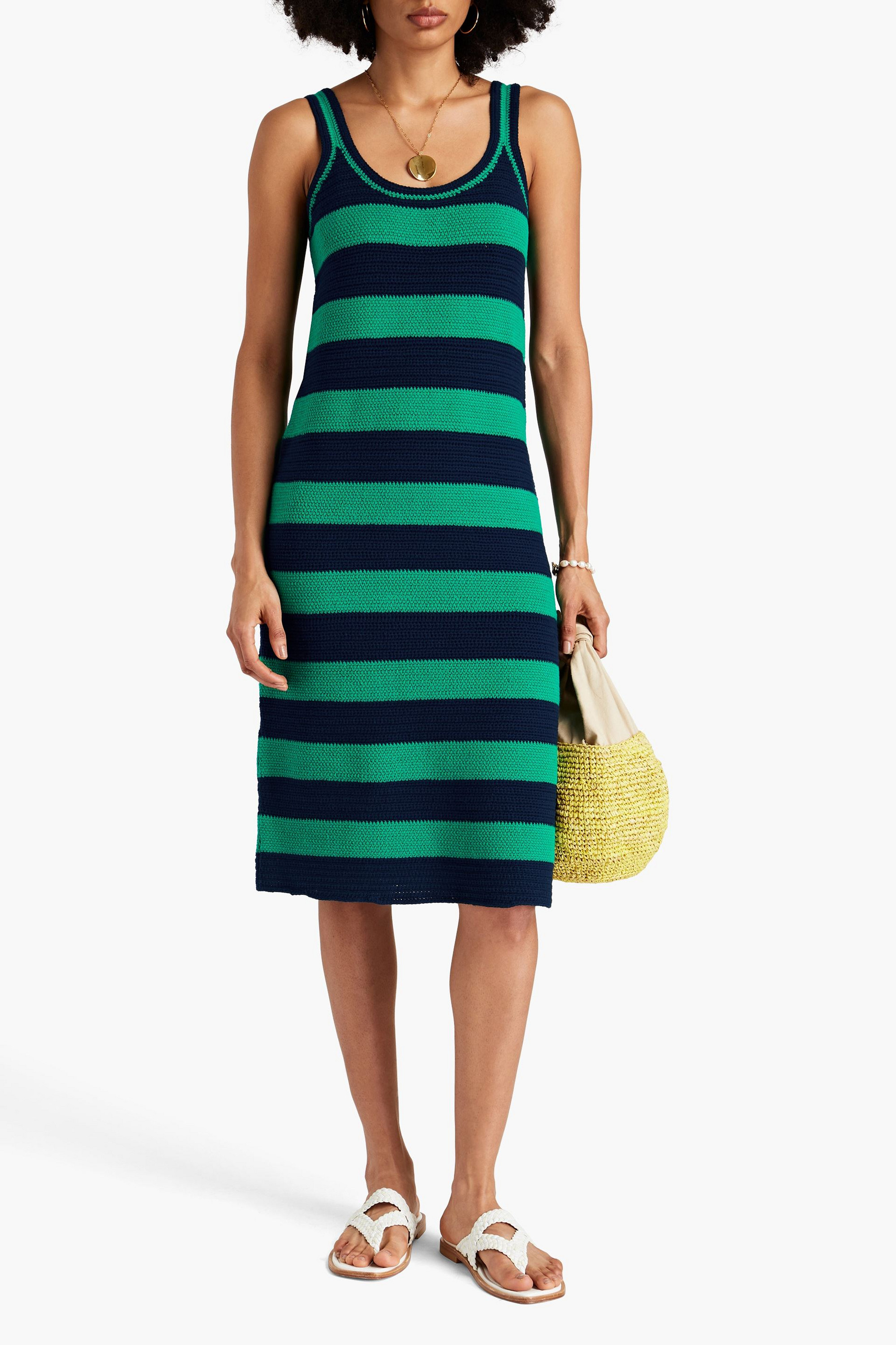 Zimmermann Striped cotton midi dress