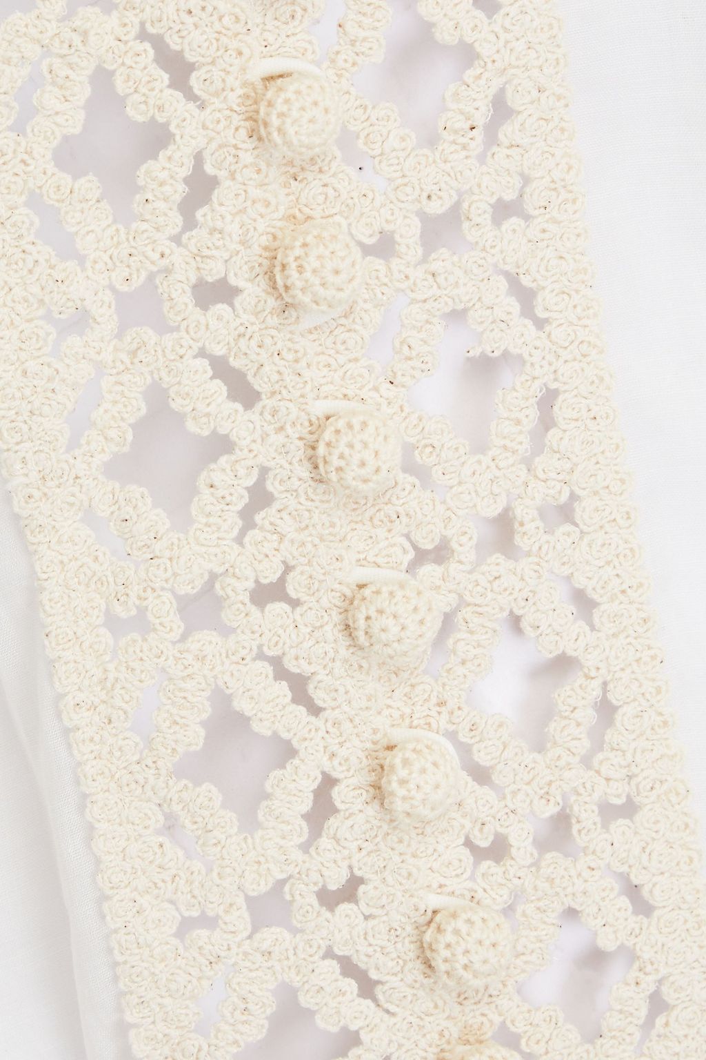 ZIMMERMANN Crochet-trimmed ramie blouse