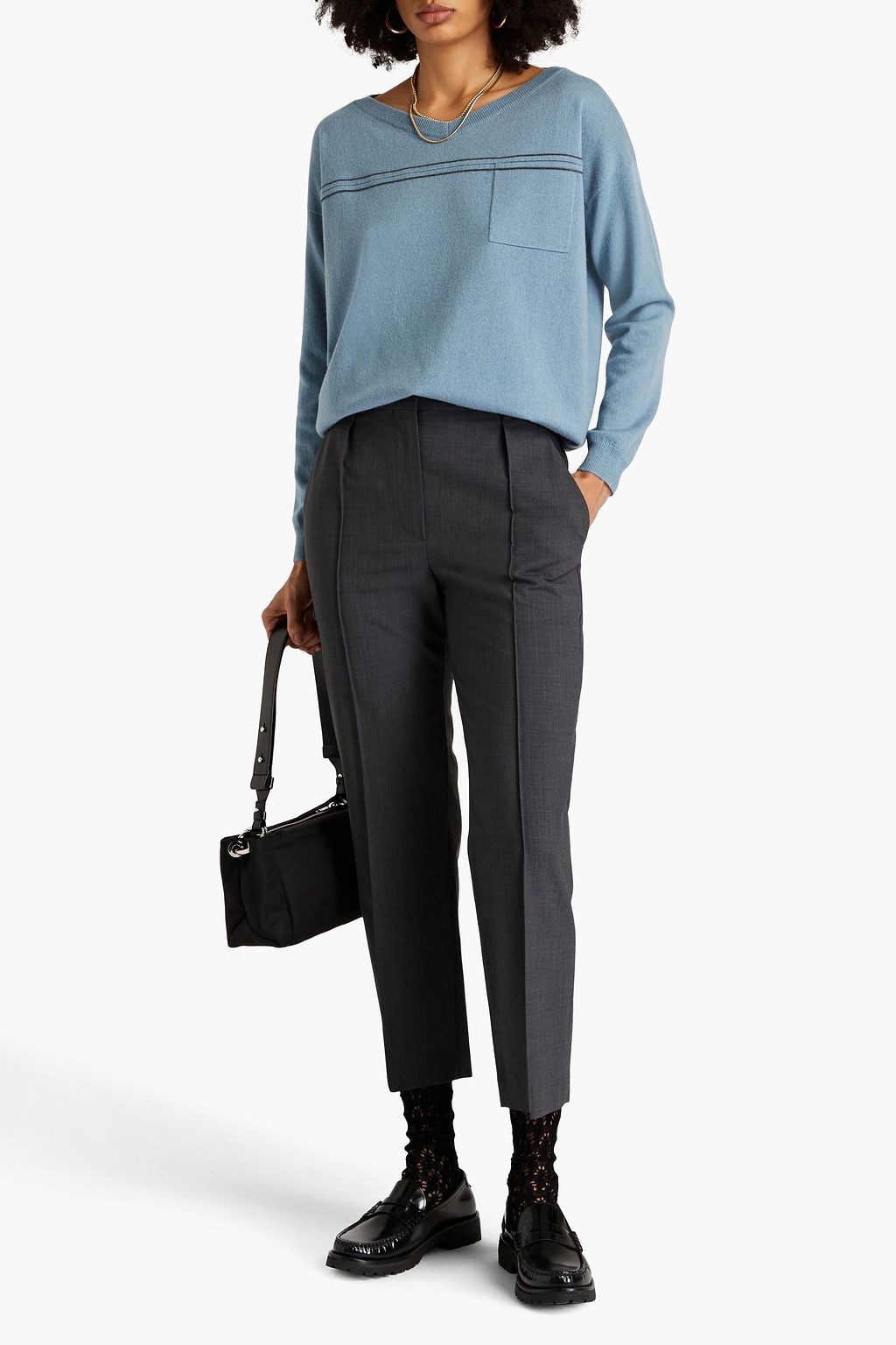 BRUNELLO CUCINELLI Bead-embellished cashmere sweater