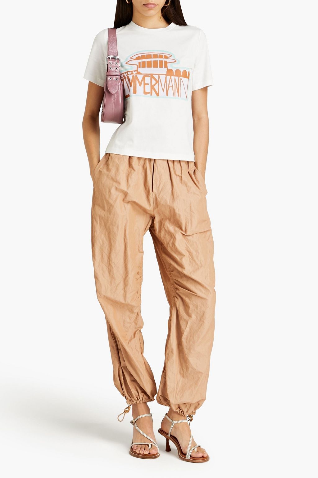 ZIMMERMANN Printed cotton-jersey T-shirt