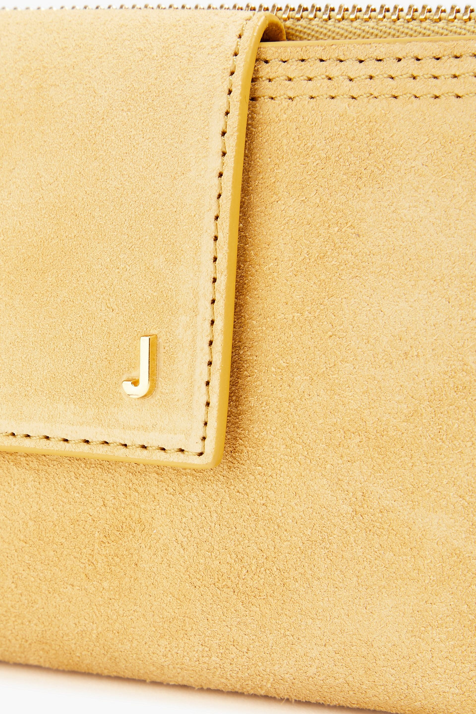 Jacquemus Pichoto Suede Shoulder Bag In Beige