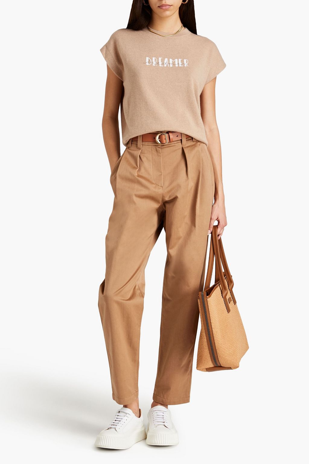 BRUNELLO CUCINELLI Karottenhose aus einer Baumwollmischung mit Falten