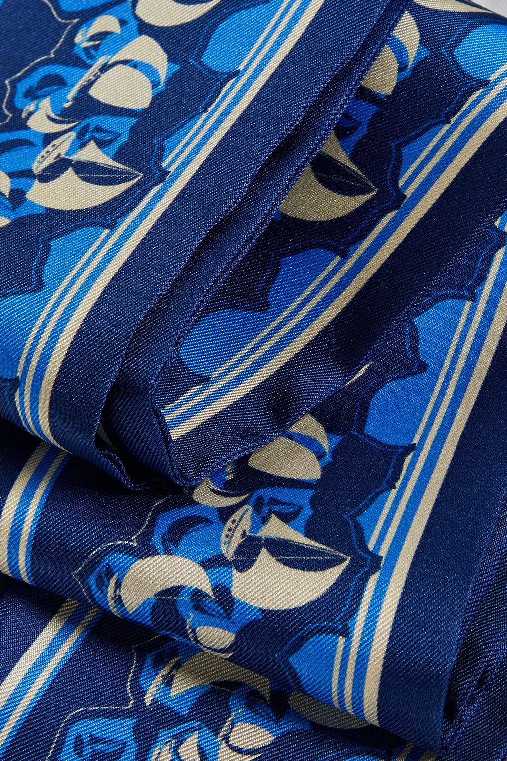 ZIMMERMANN Printed silk-twill scarf